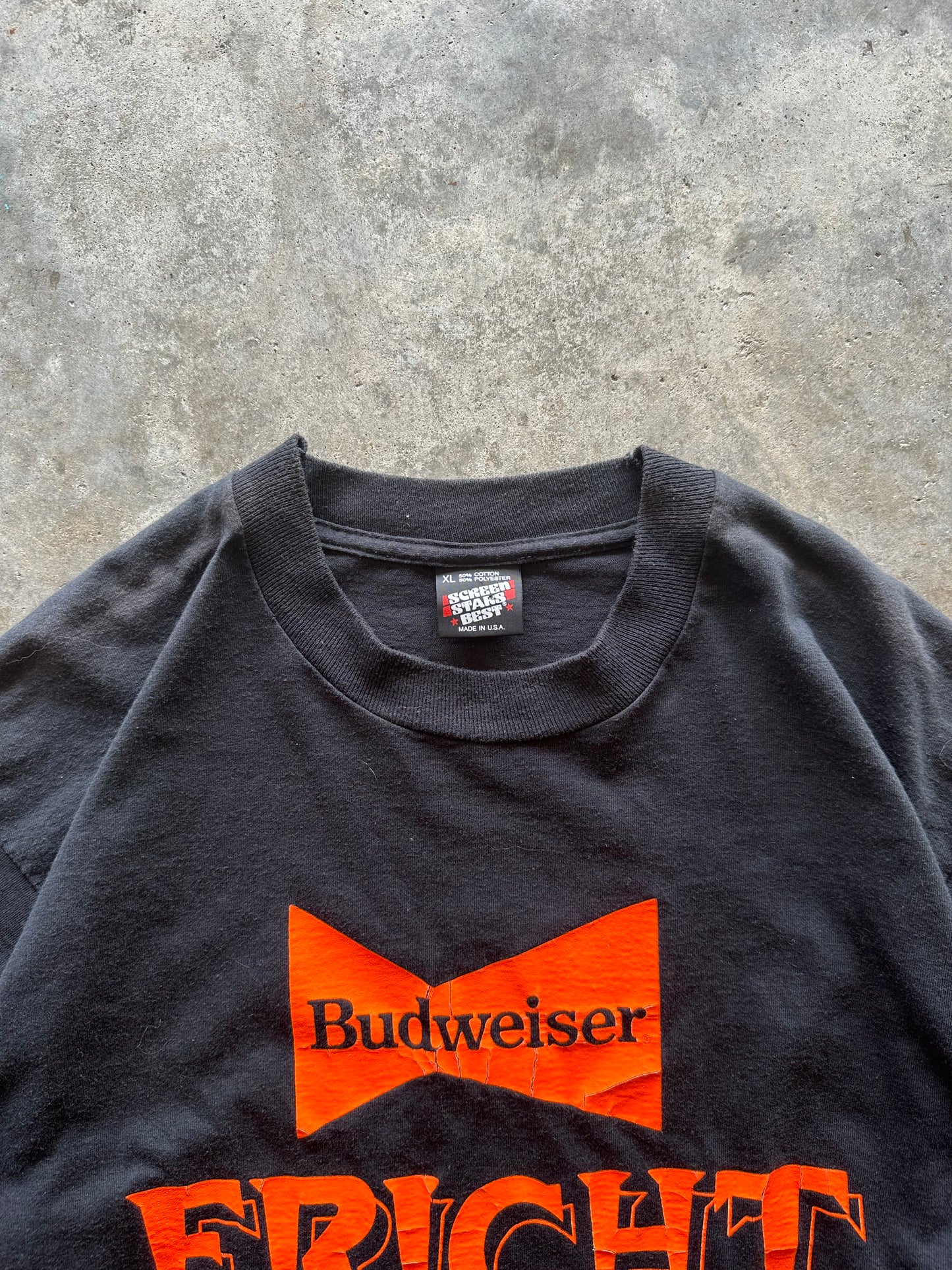 (XL) Vintage Budweiser 'Fright Night' Tee