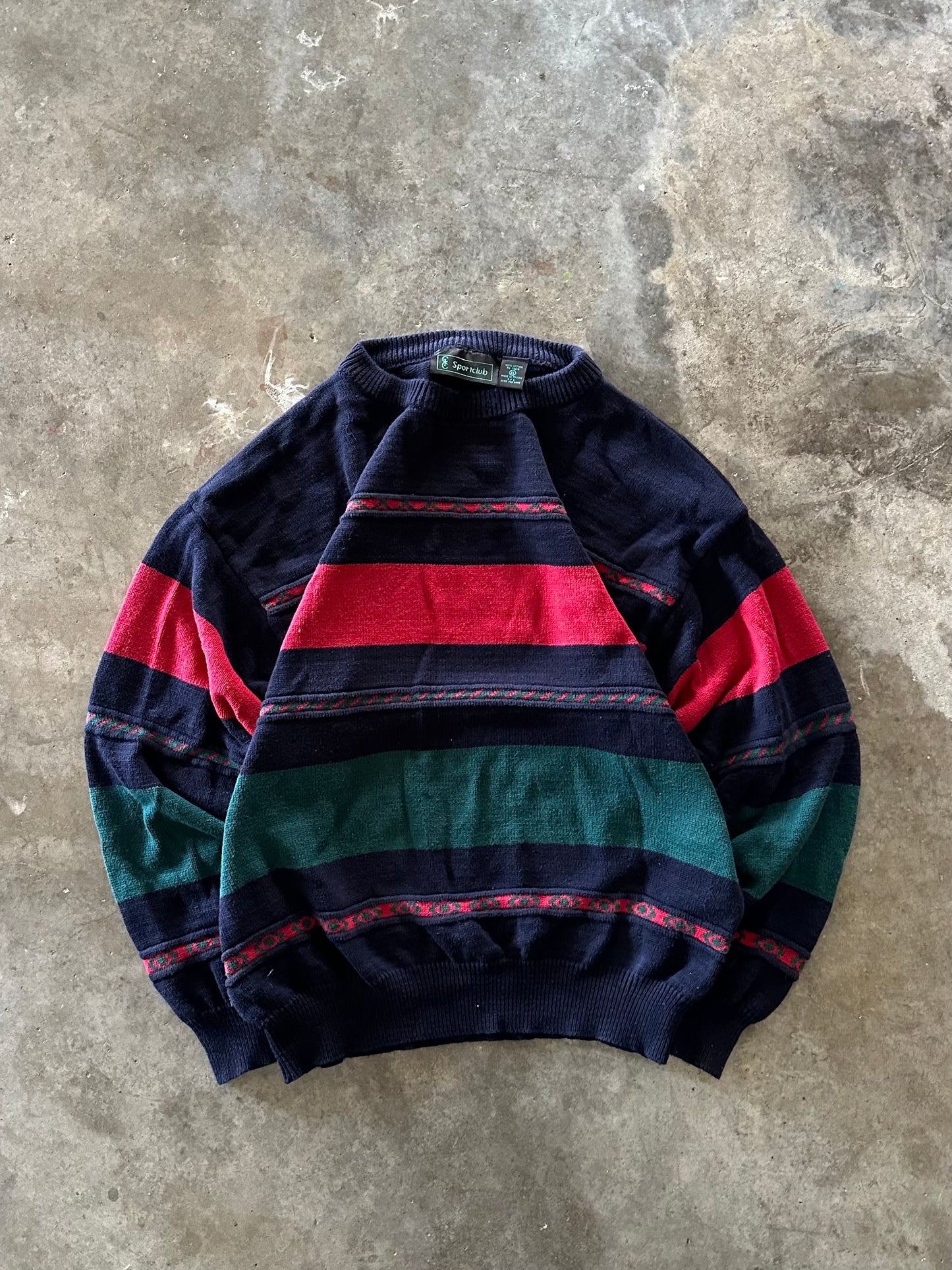 (XL) Vintage Striped Sweater