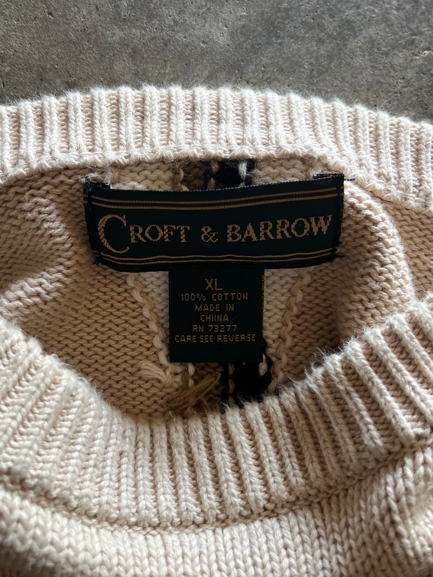 (XL) Vintage Knit Sweater