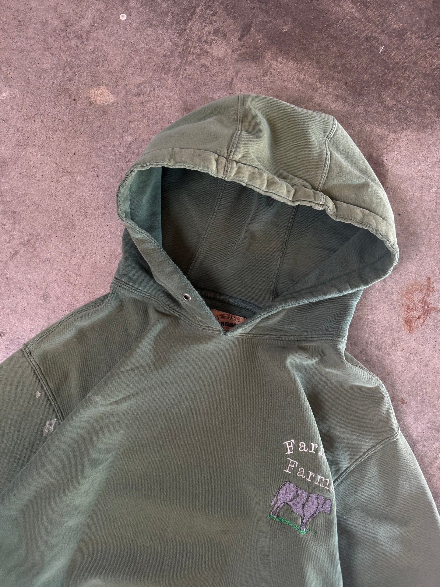 (L) Vintage Farmer Farms Hoodie