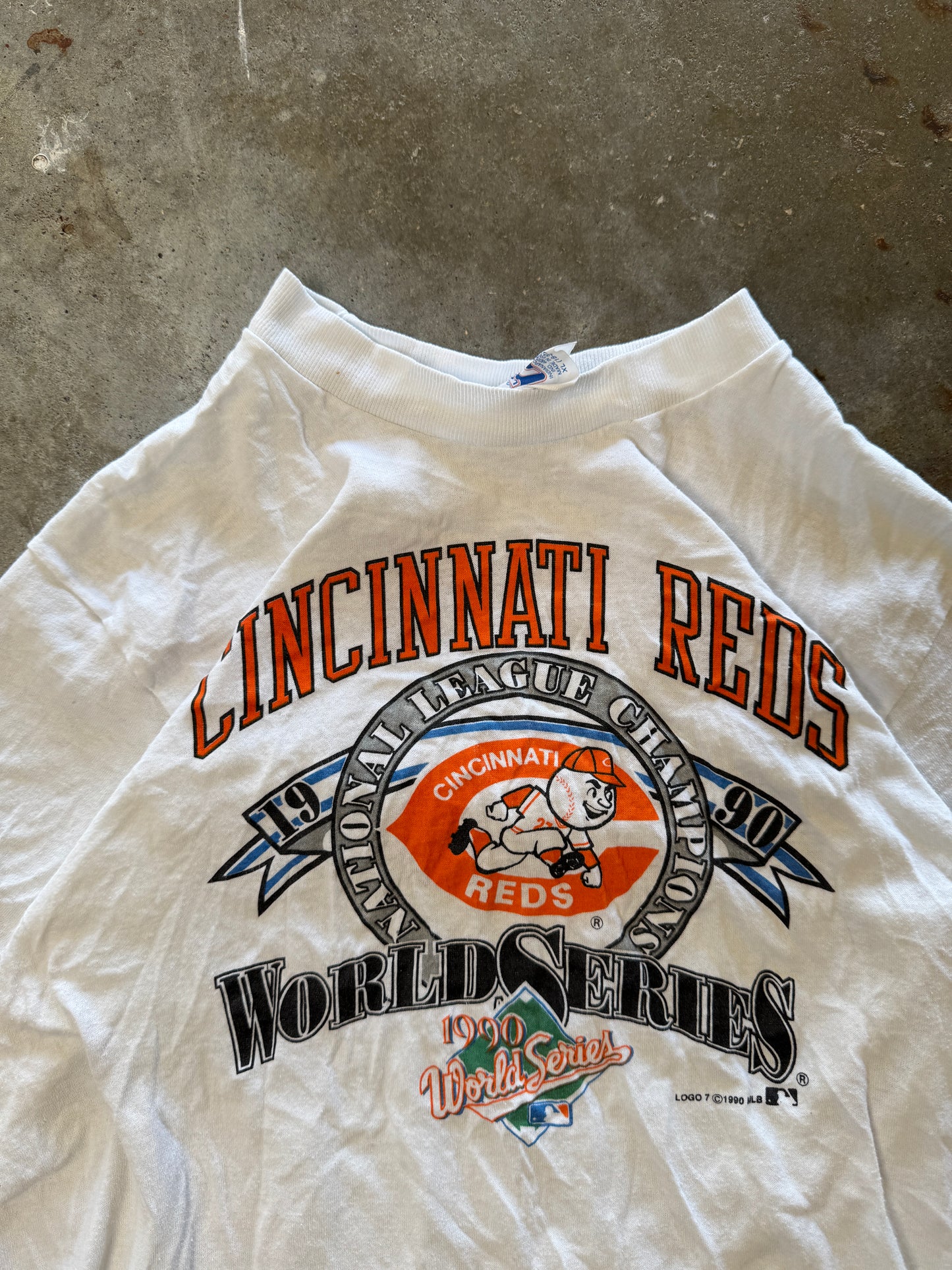 (XL) 1990 Cincinnati Reds World Series Tee