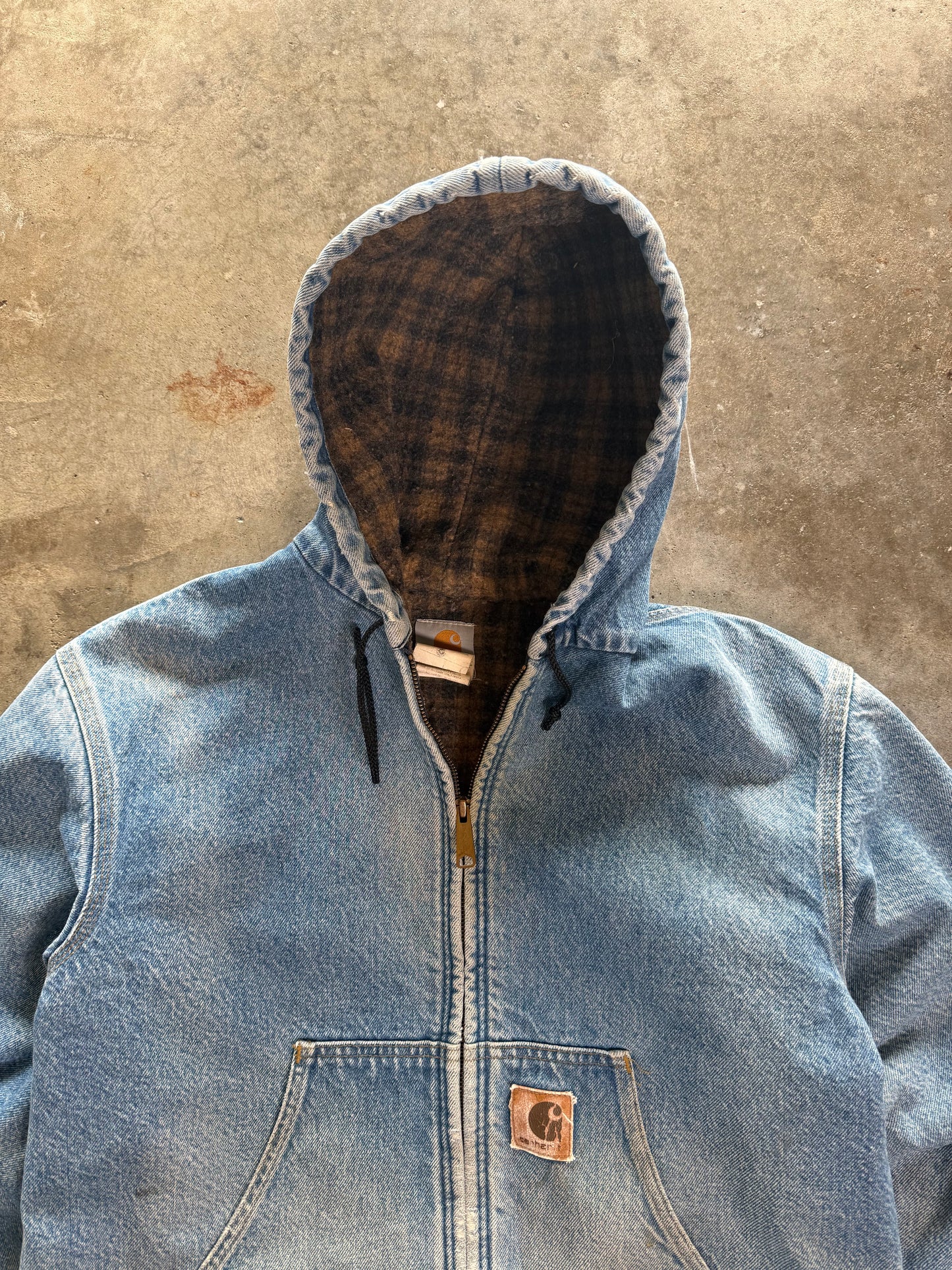 (M) Vintage Carhartt Denim Blanket-Lined Jacket