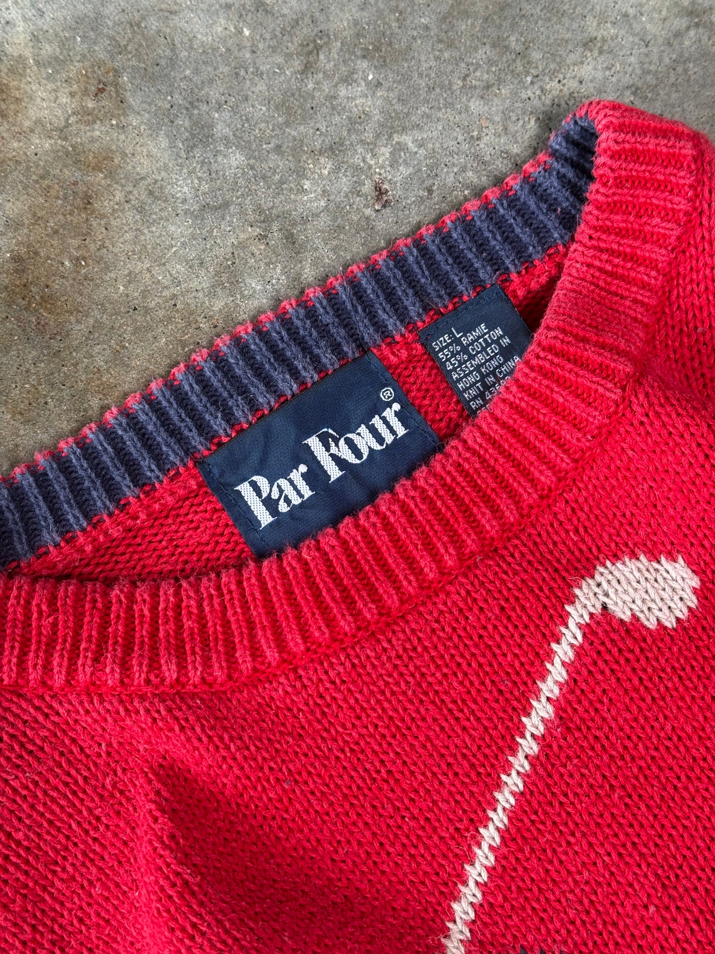 (L) Vintage Golf Sweater