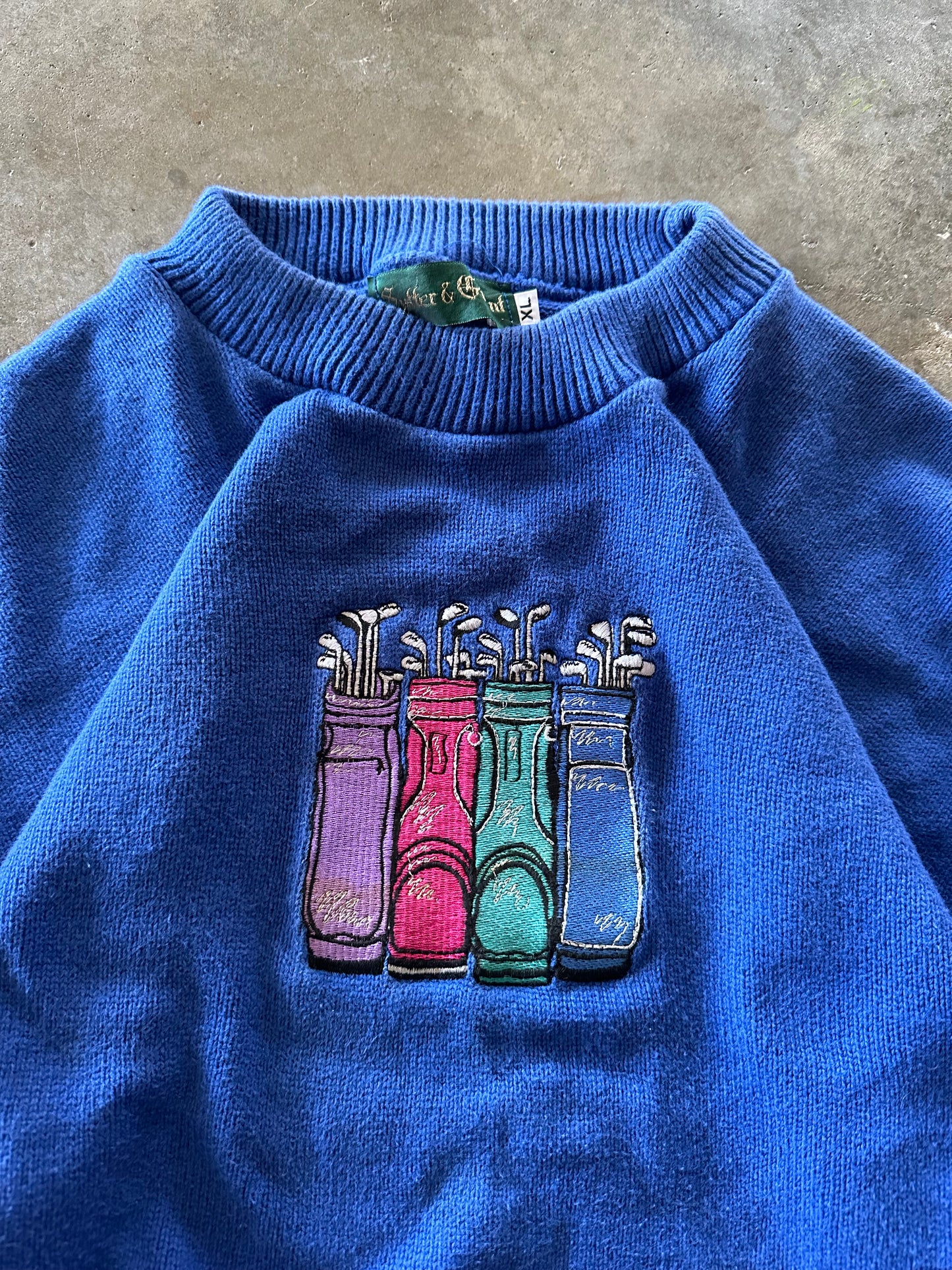 (XL) Vintage Golf Bags Sweatshirt