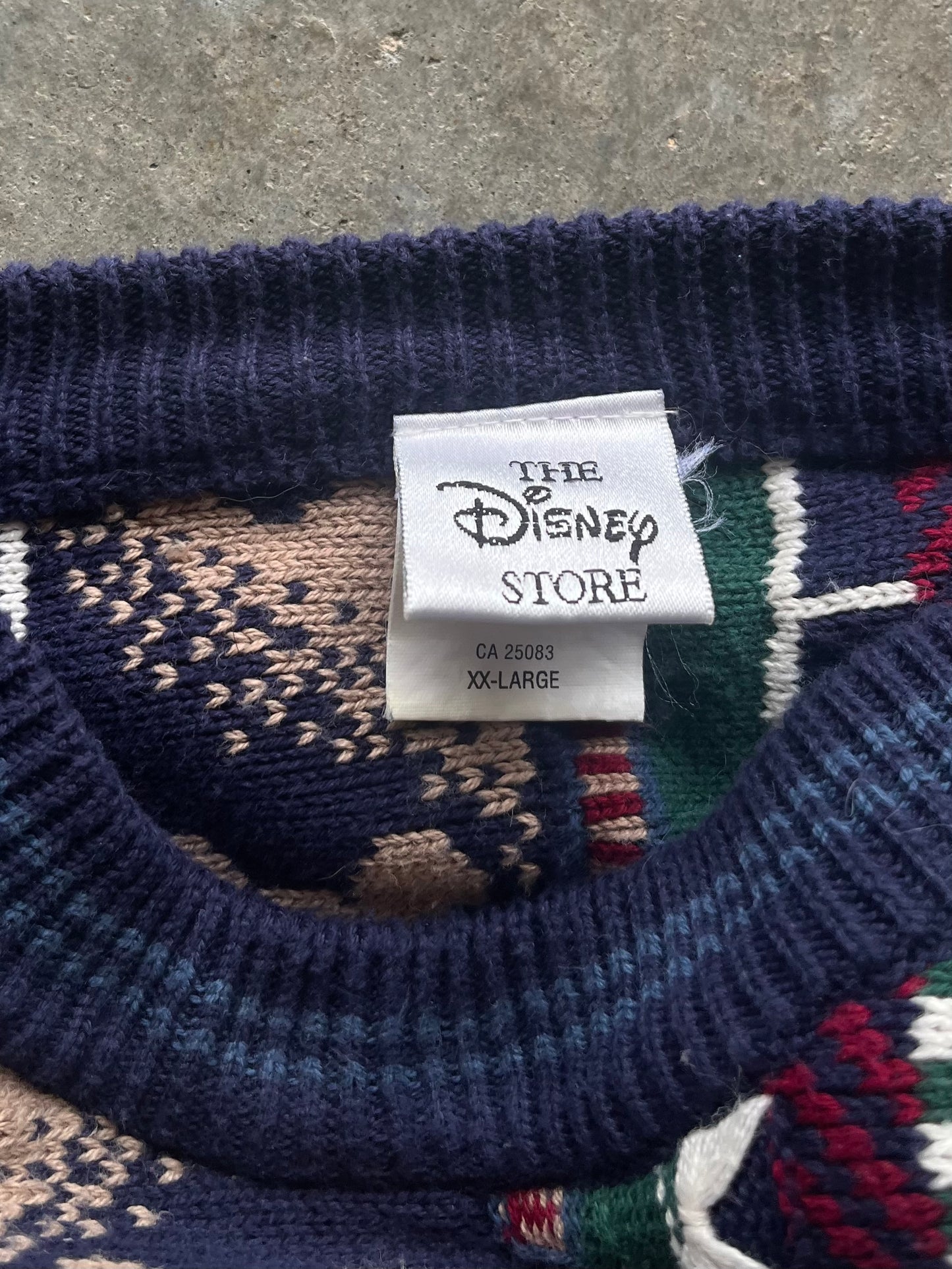 (XXL) Vintage Disney Coogi-Like Sweater