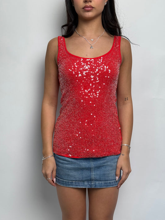 (S) 00s Sequins Tank-Top