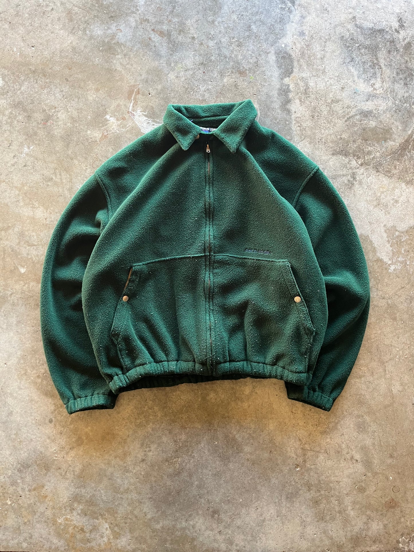 (L) Vintage Polo Fleece Zip-Up