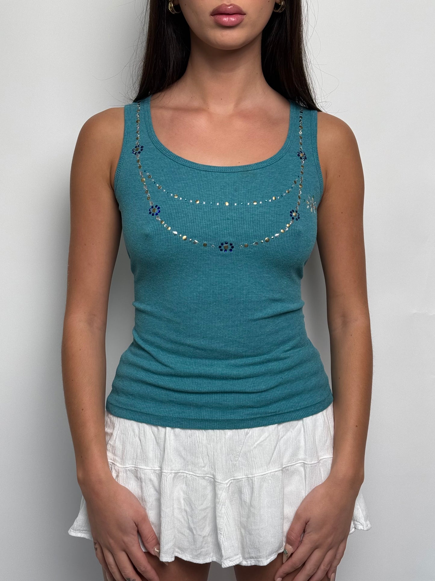 (M) 00s Rhinestone Tank-Top