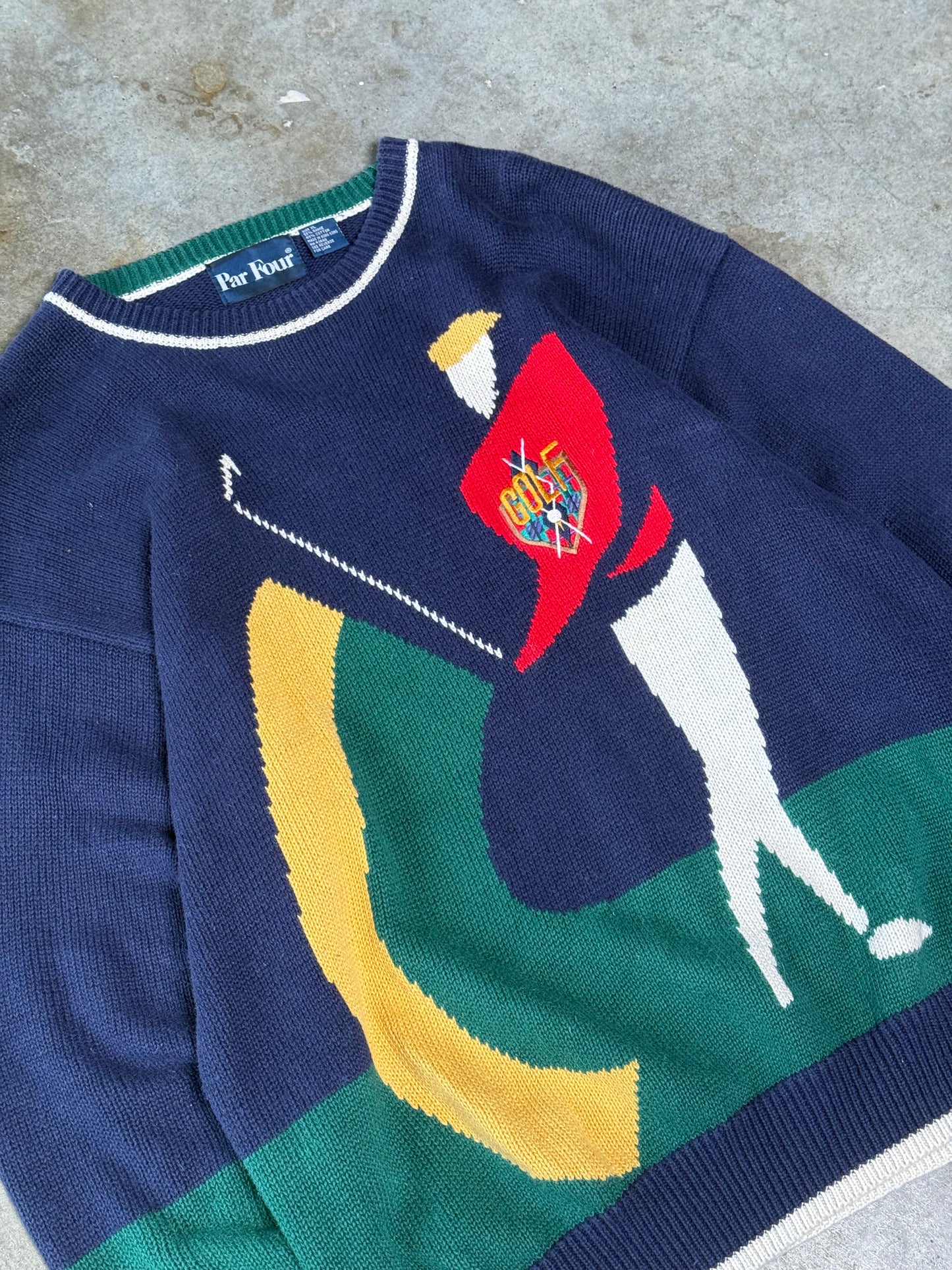 (XL) Vintage Golf Sweater