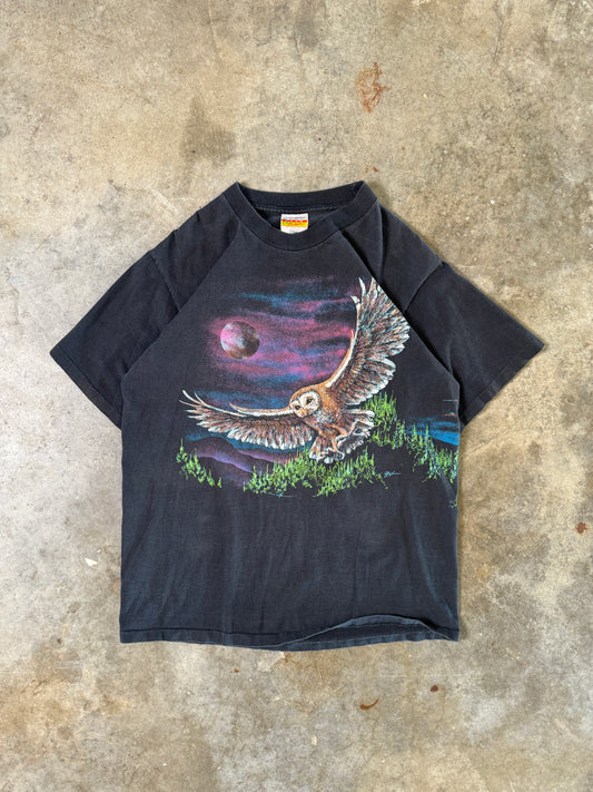 (L) Vintage Owl AOP Tee