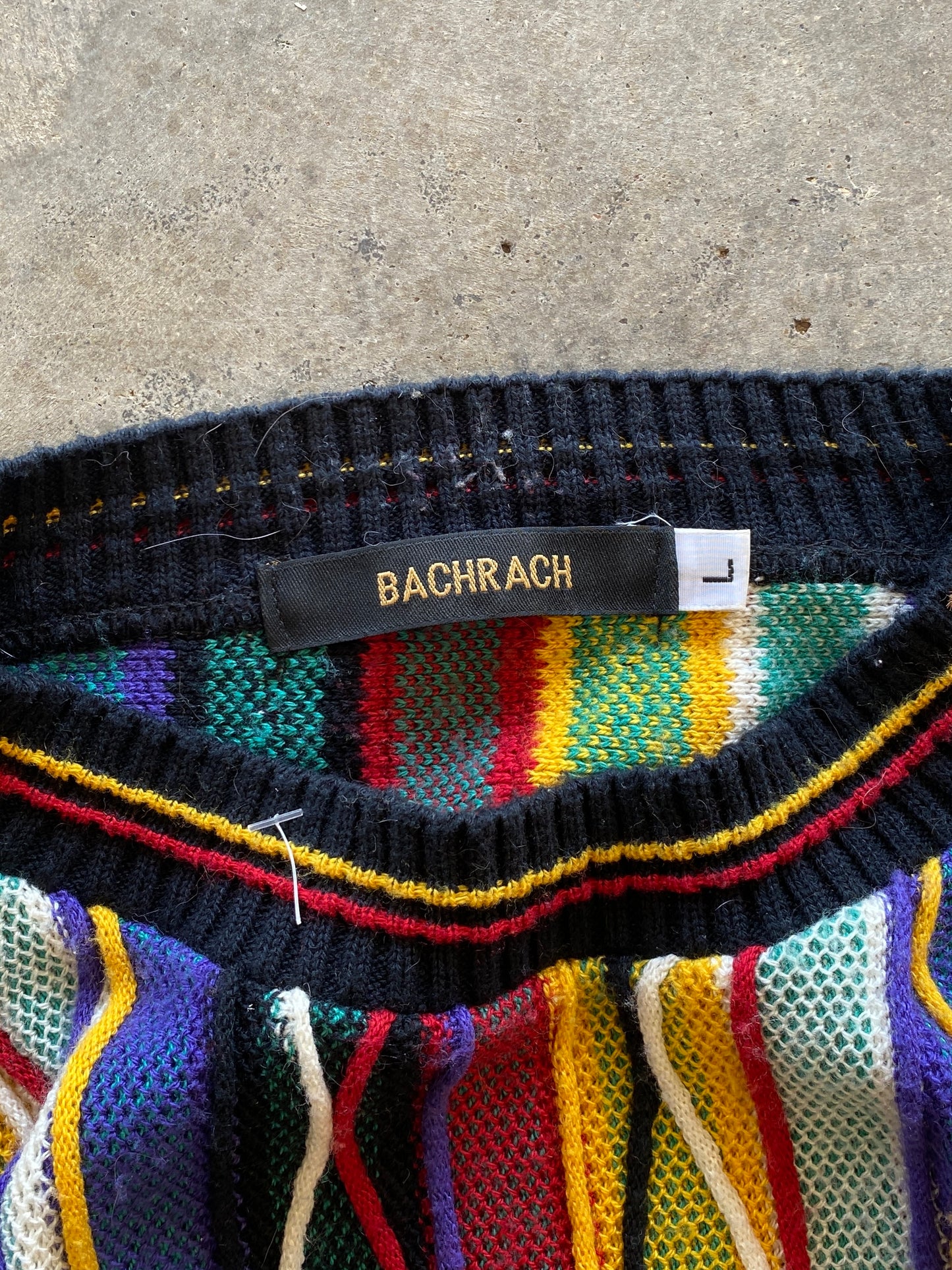 (L) Vintage Coogi-Like Sweater