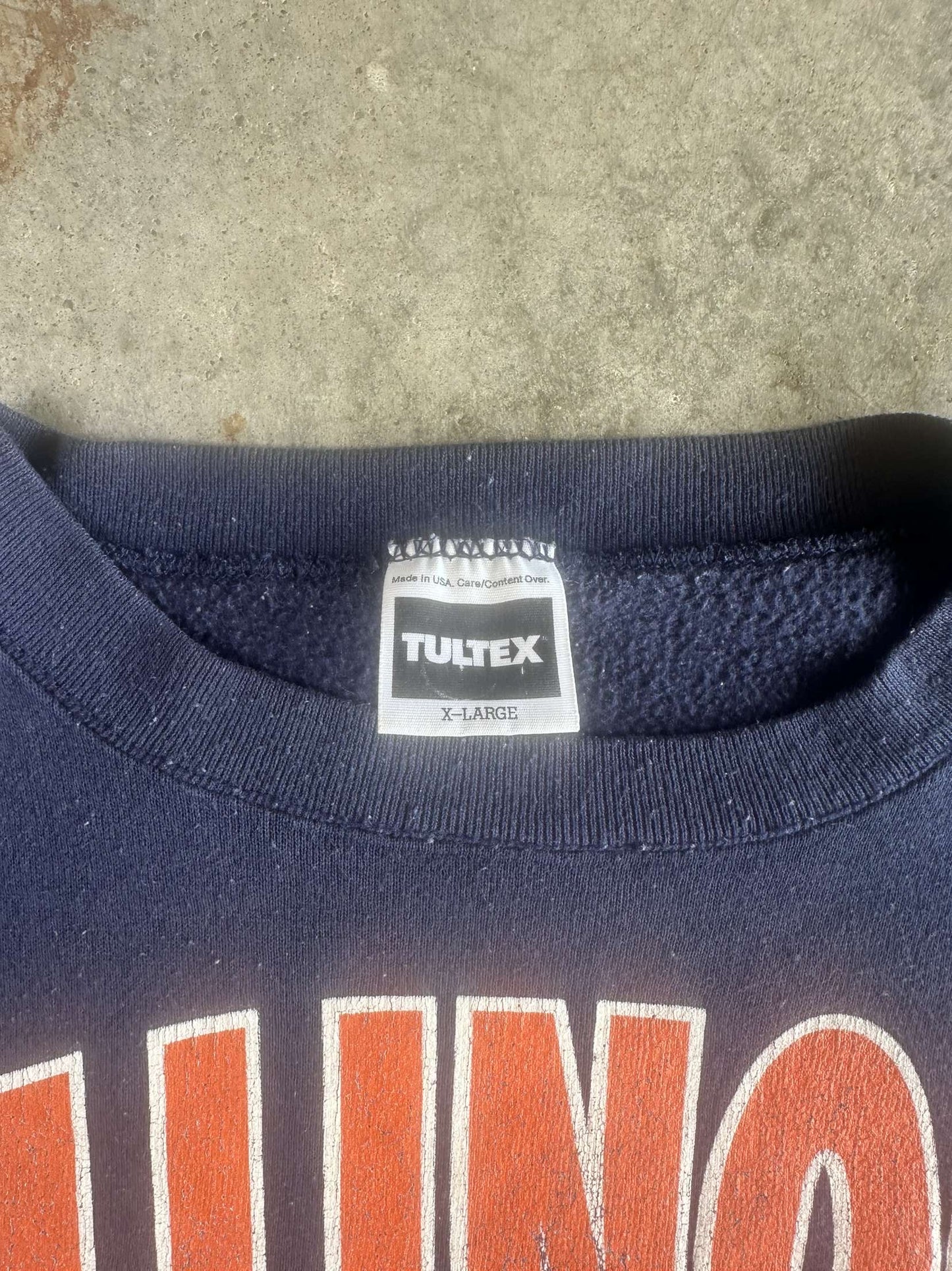 (XL) Vintage Illinois Football Sweatshirt