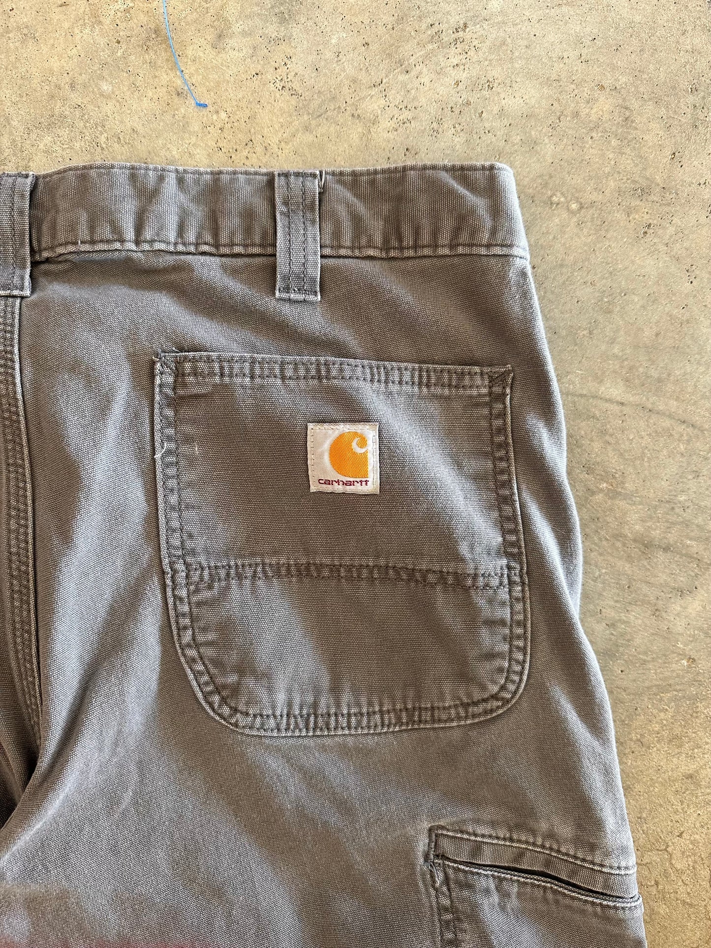 (36 X 30) Olive Carhartt Relaxed Fit Jeans