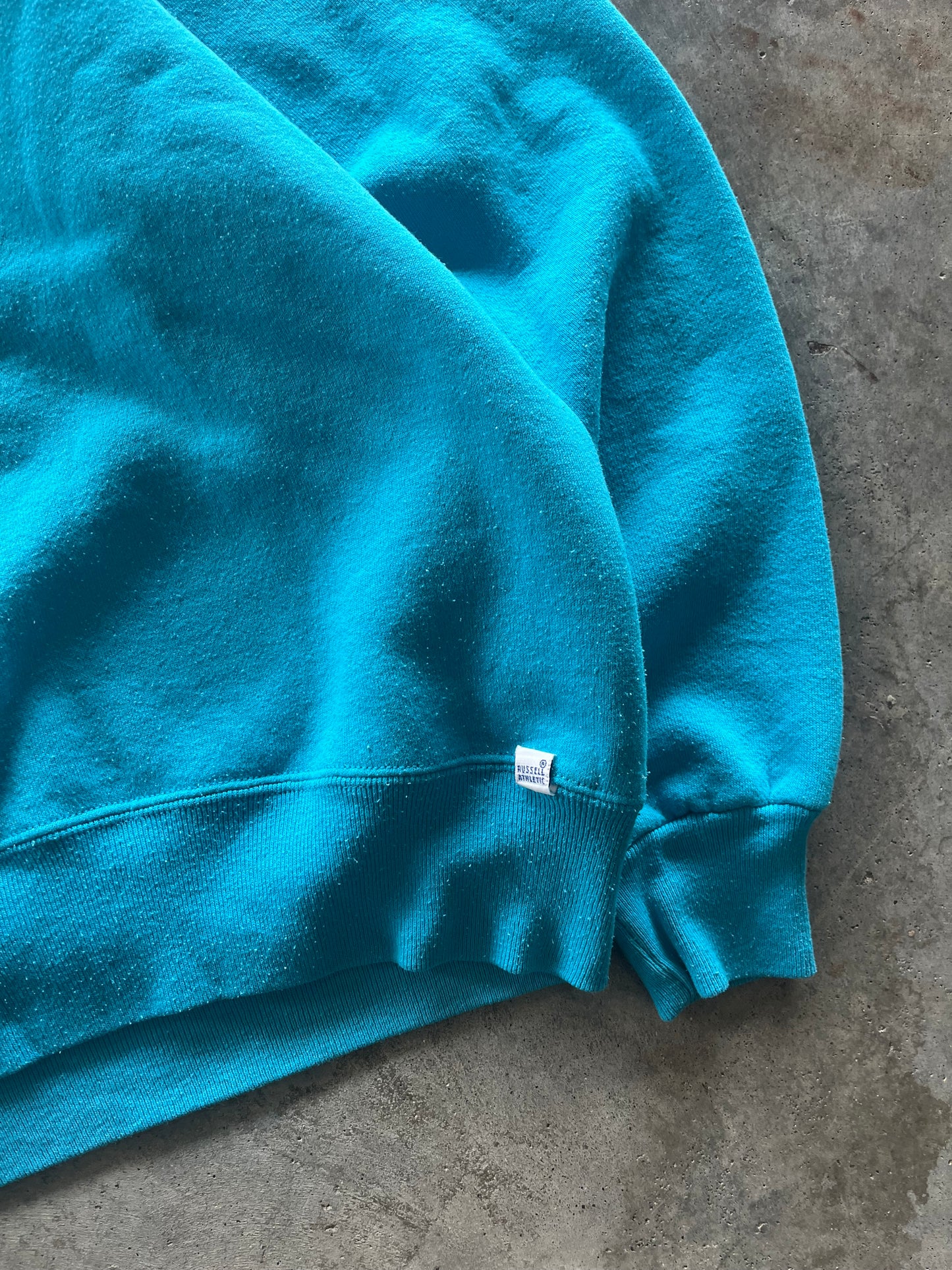 (L) Vintage Russell Athletics Teal Sweatshirt