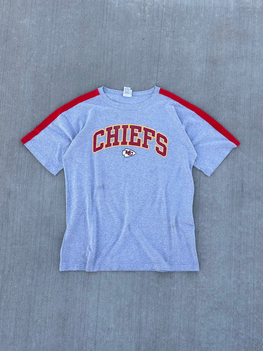 (XXL) Vintage 90s KC Chiefs Spell-Out Tee