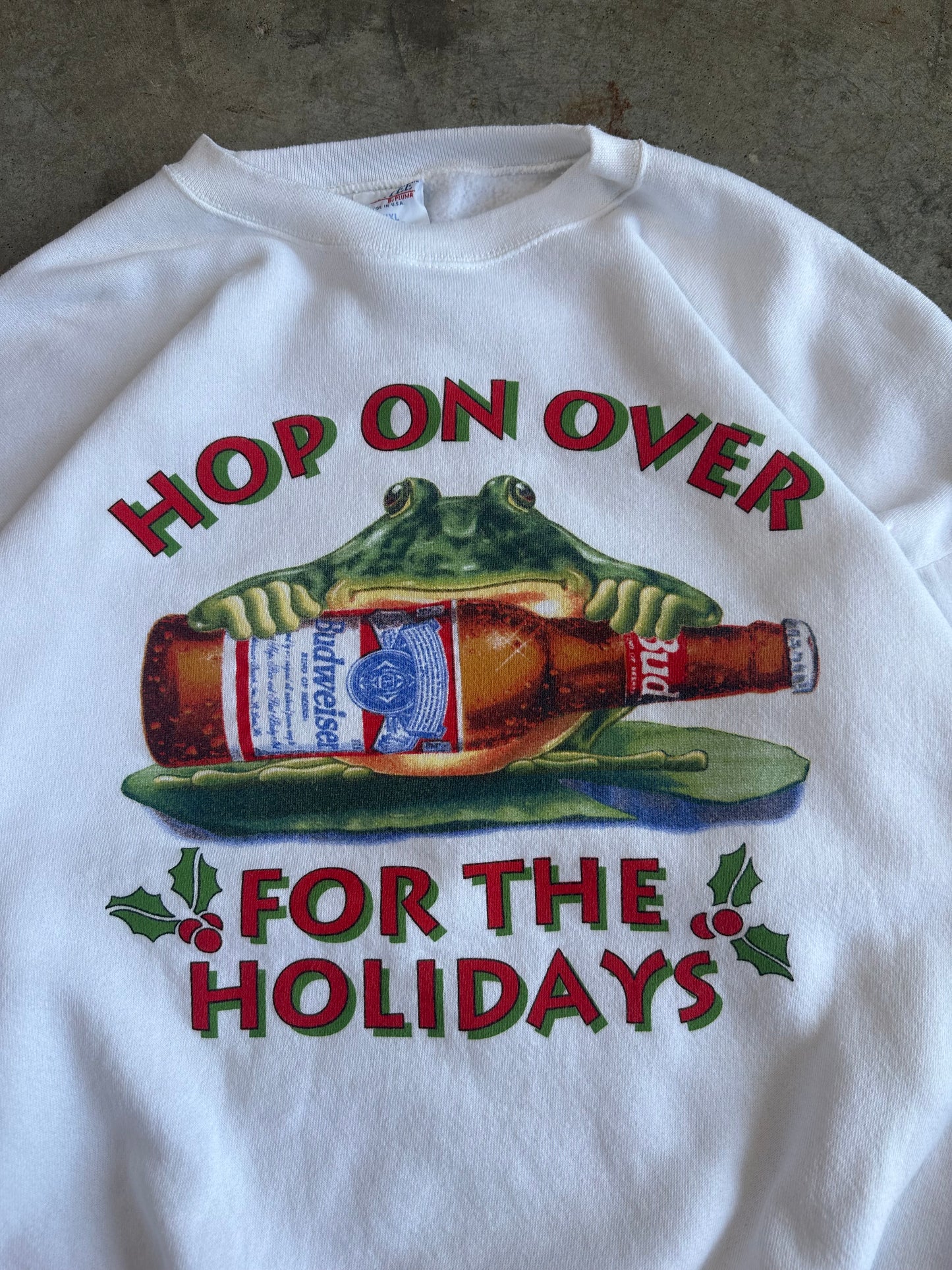 (XXL) Vintage Budweiser 'Frog' Sweatshirt