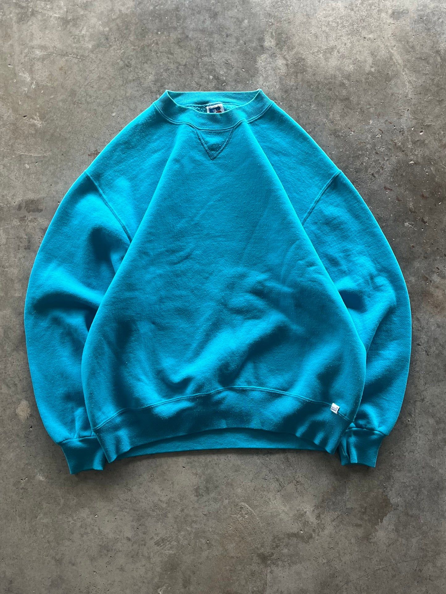 (L) Vintage Russell Athletics Teal Sweatshirt