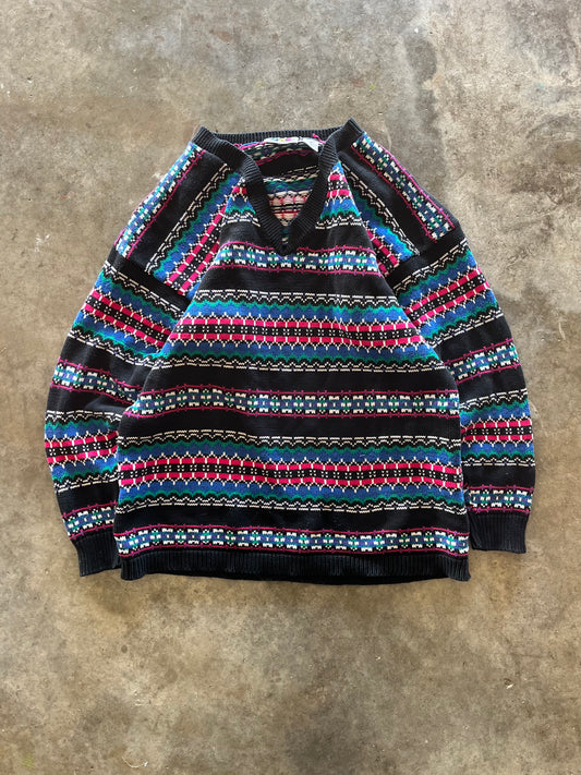 (M) Vintage Multi-Color Sweater