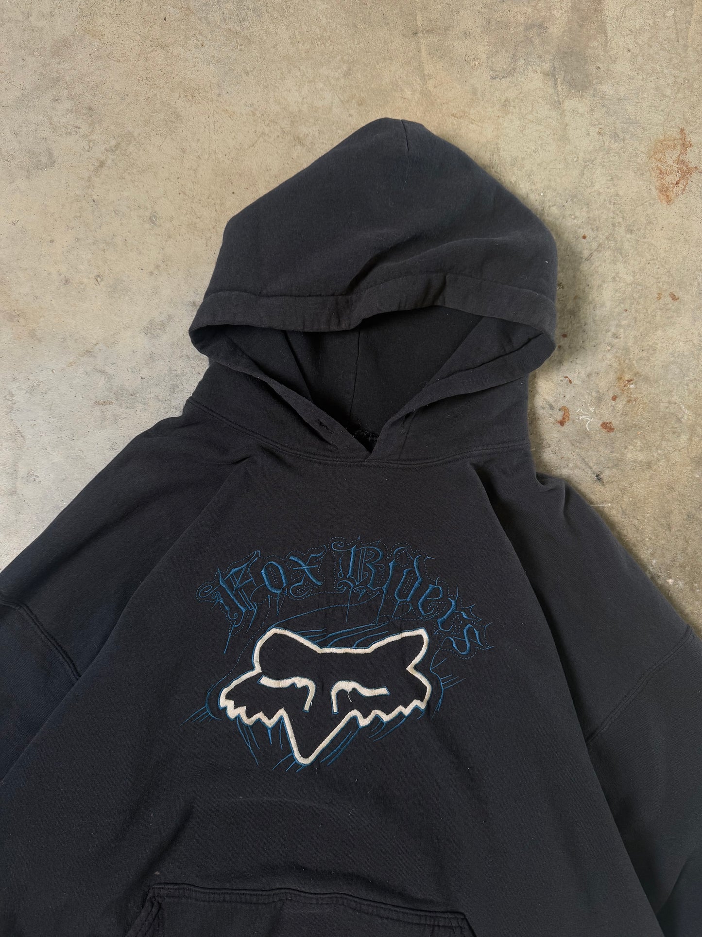 (L) Vintage Fox Riders Hoodie