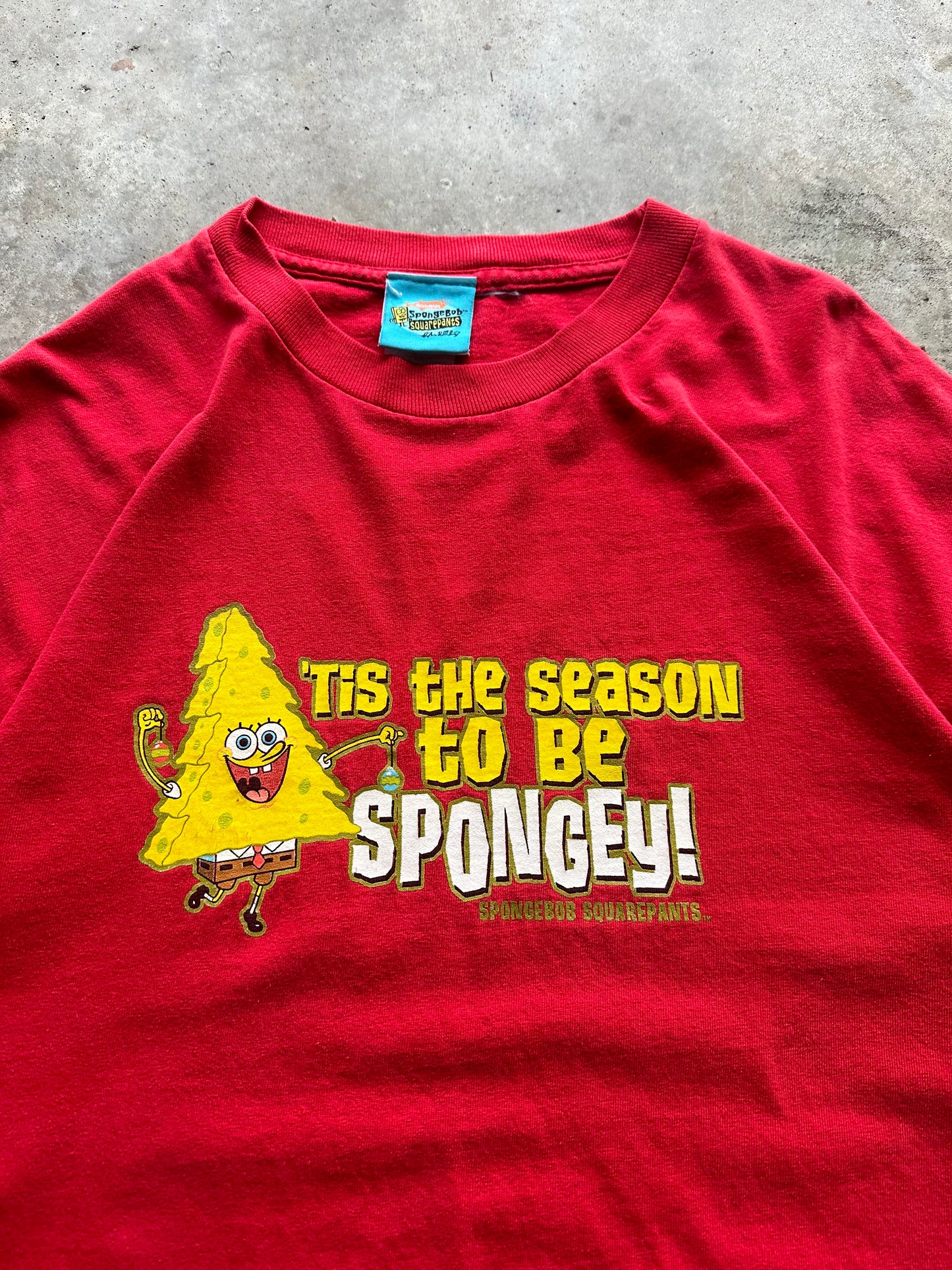 (XL) 2002 Spongebob 'Tis the Season Tee