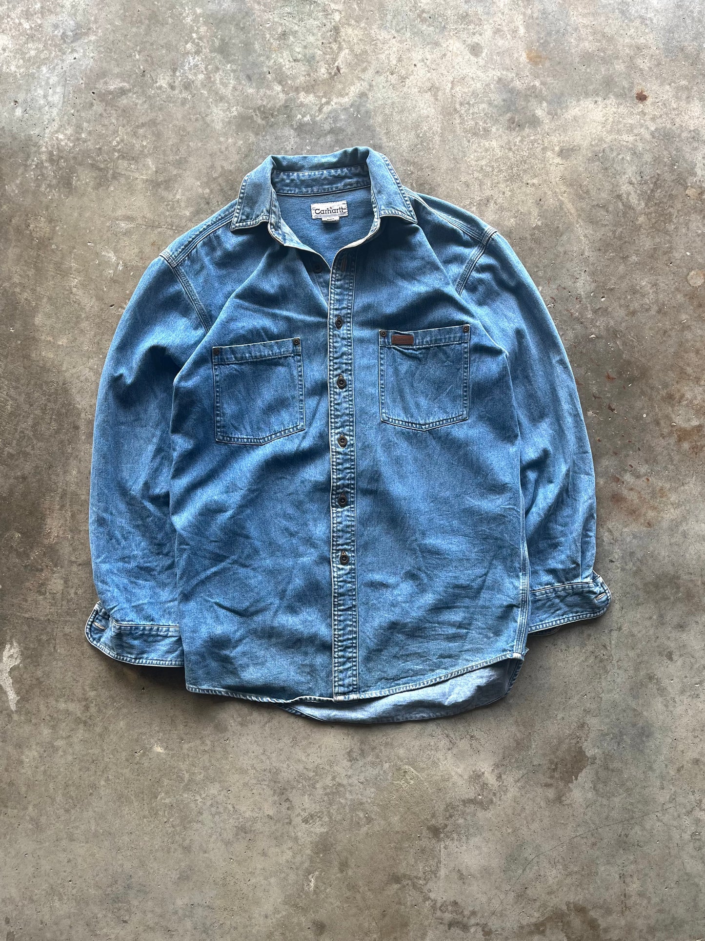 (S) Carhartt Denim Button-Up