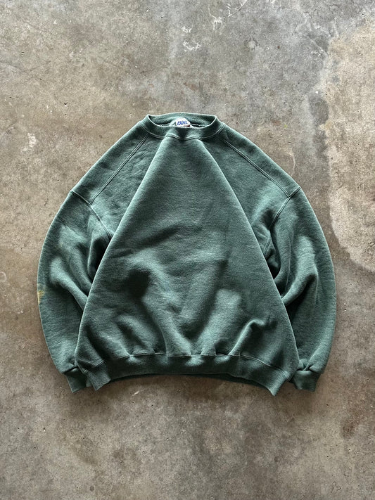 (XL) Vintage Faded Green Sweatshirt