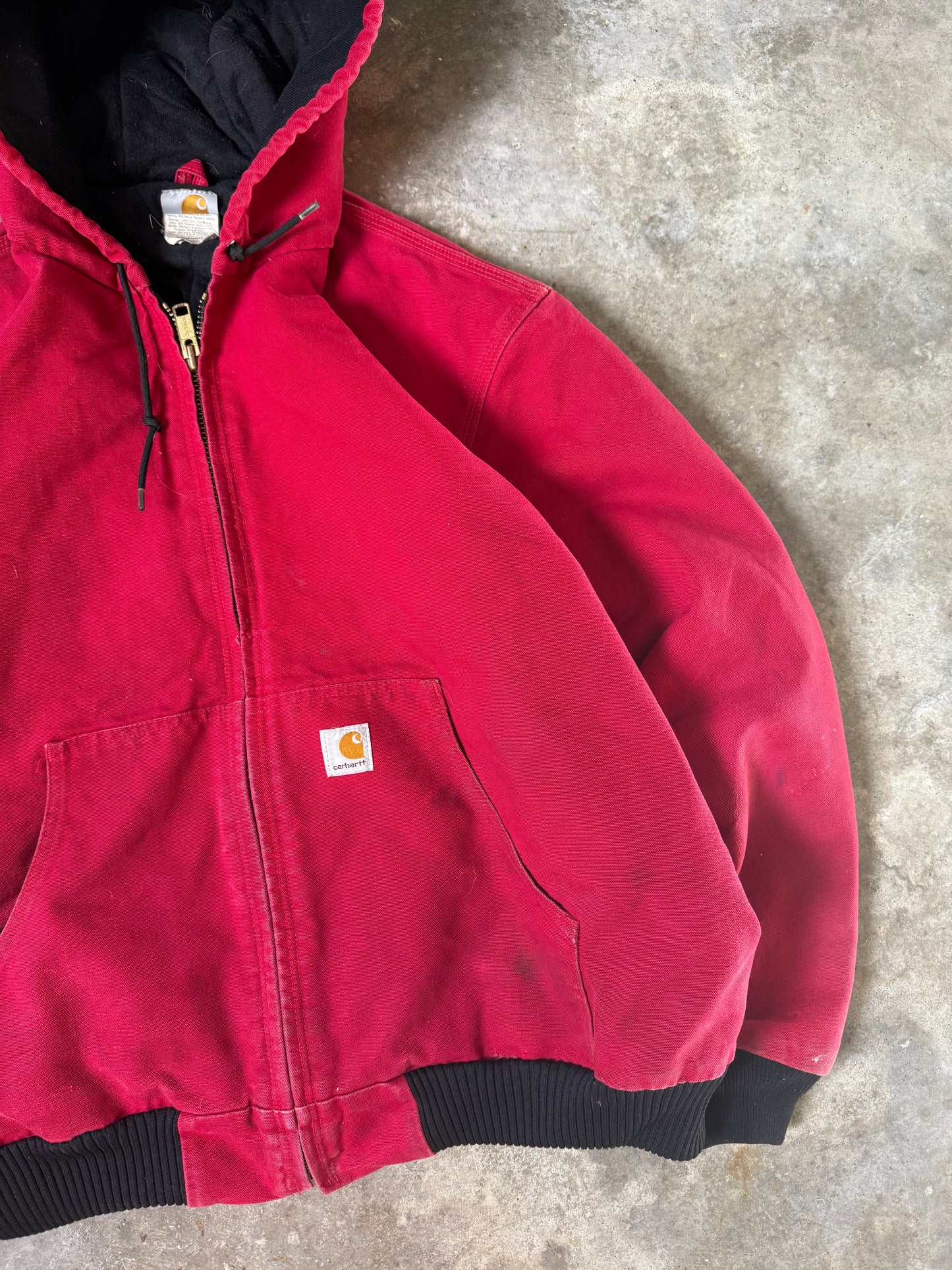 (XL) Vintage Carhartt Hooded Jacket