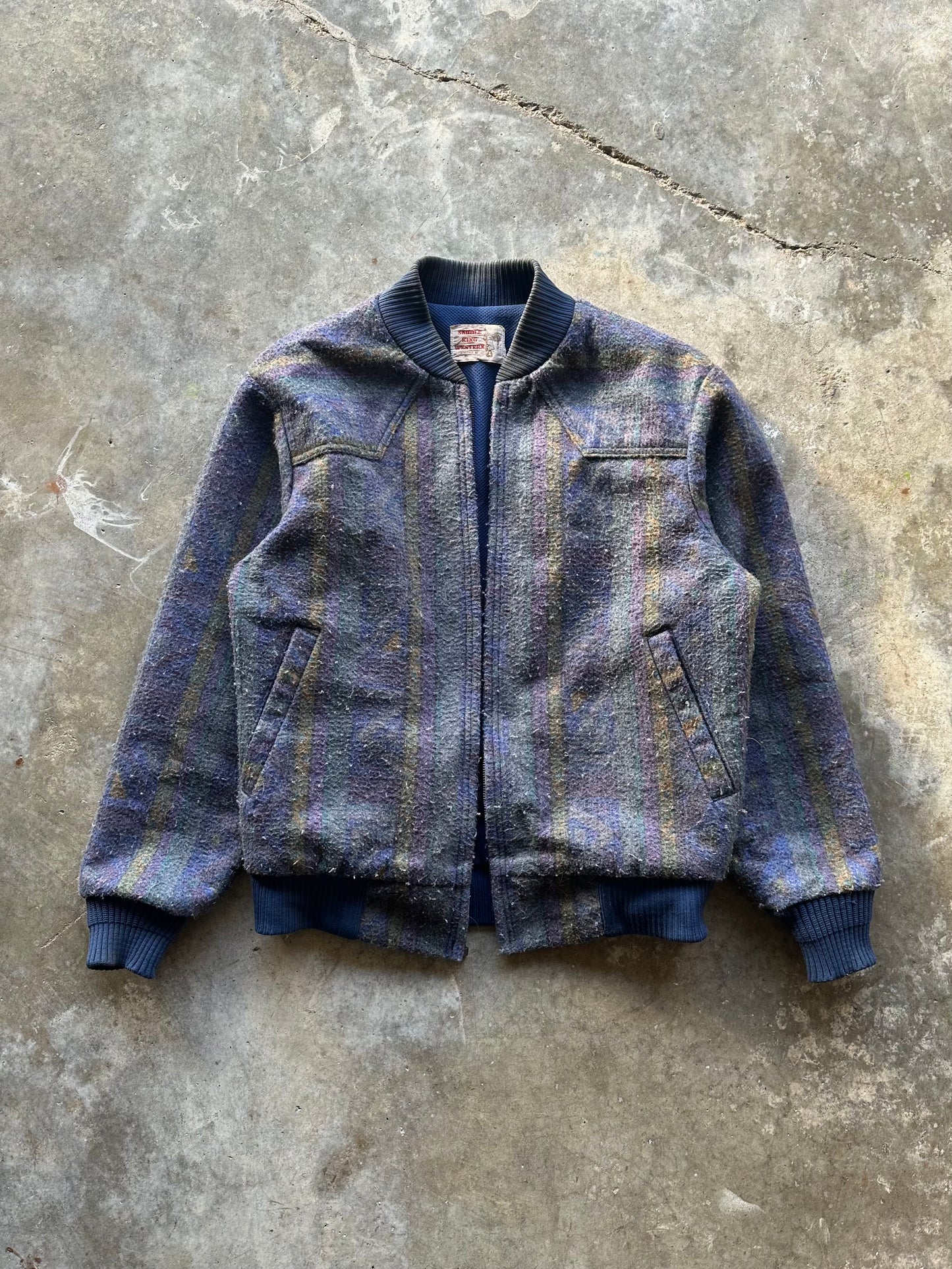 (M) Saddle King Blue Jacket