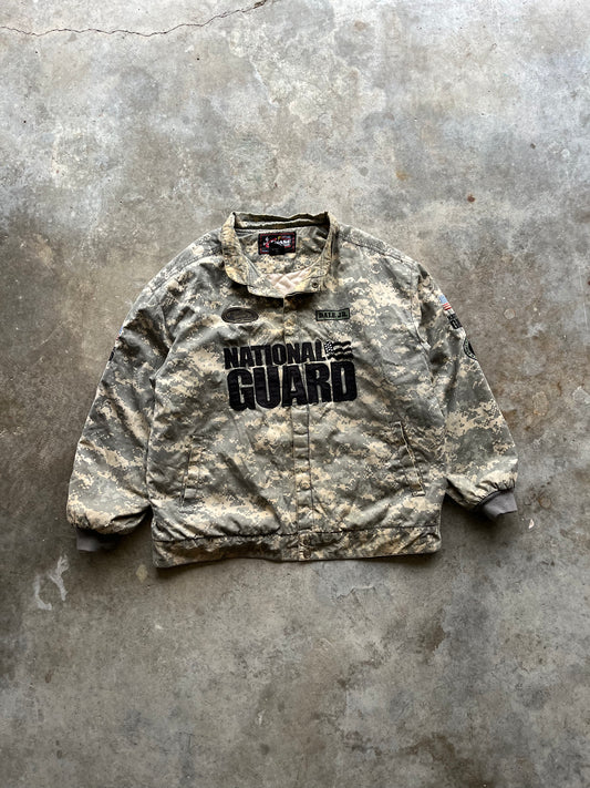 (XXL) NASCAR National Guard Button Up