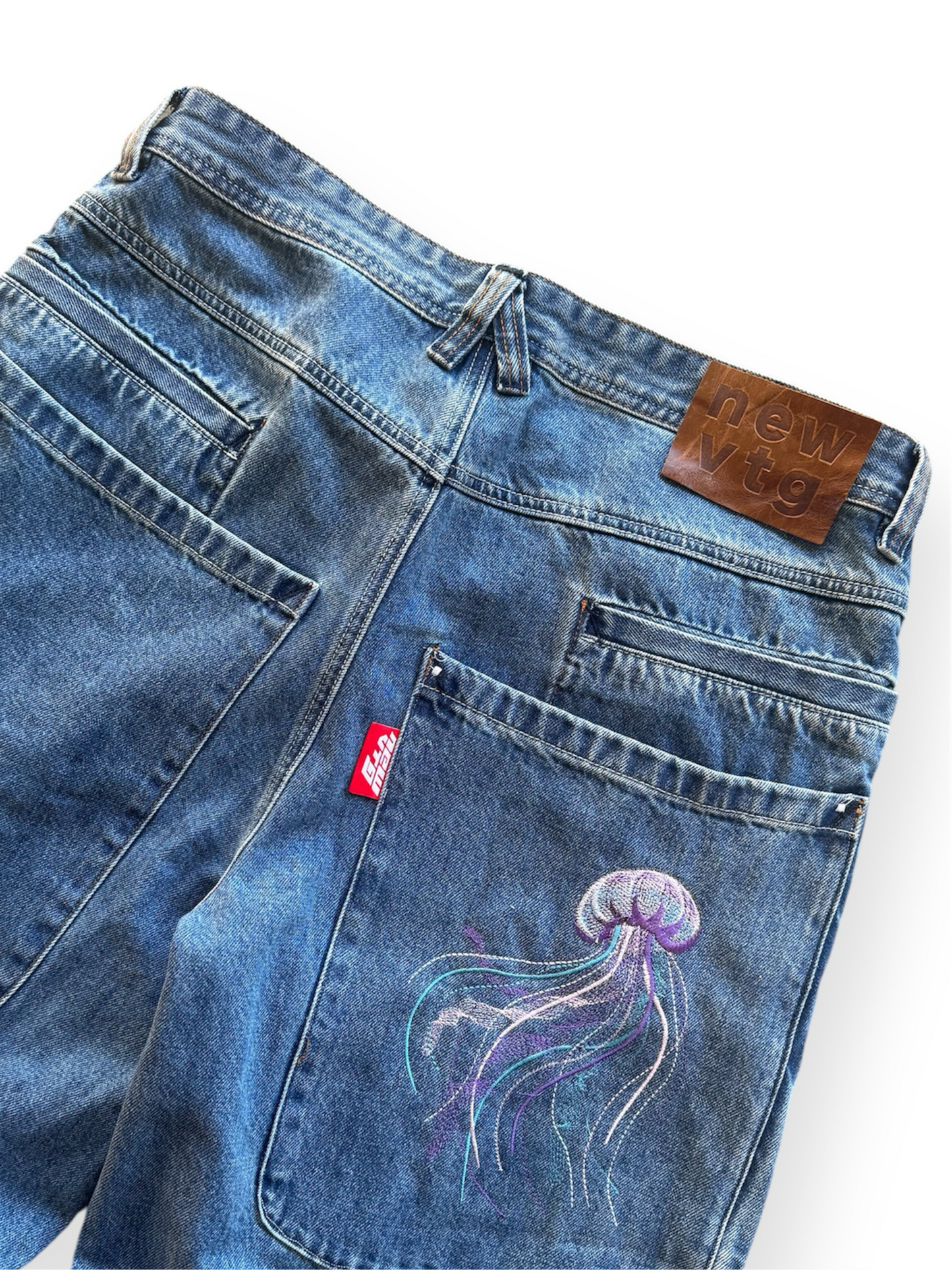 001 Jellyfish Wide-Leg Denim Jeans