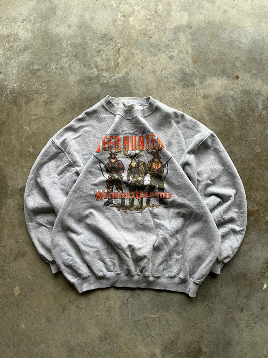 (XL) Vintage Deer Hunter Sweatshirt