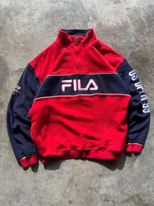 (XL) Vintage FILA Quarter-Zip Jacket