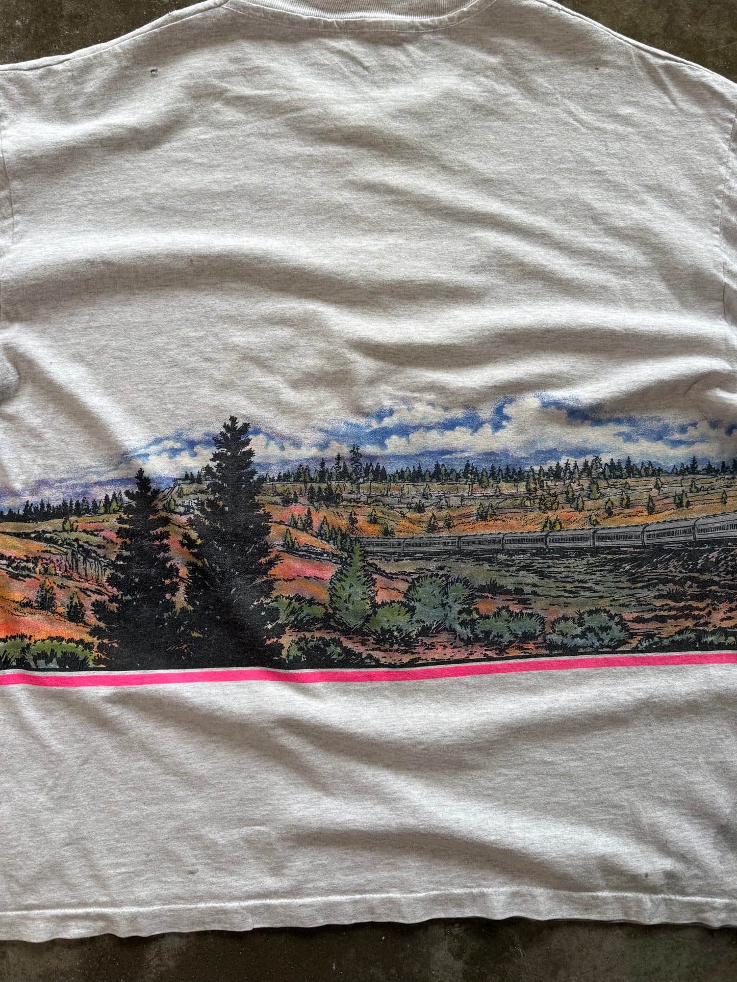 (XXL) 1990 Train Wrap-Around Tee