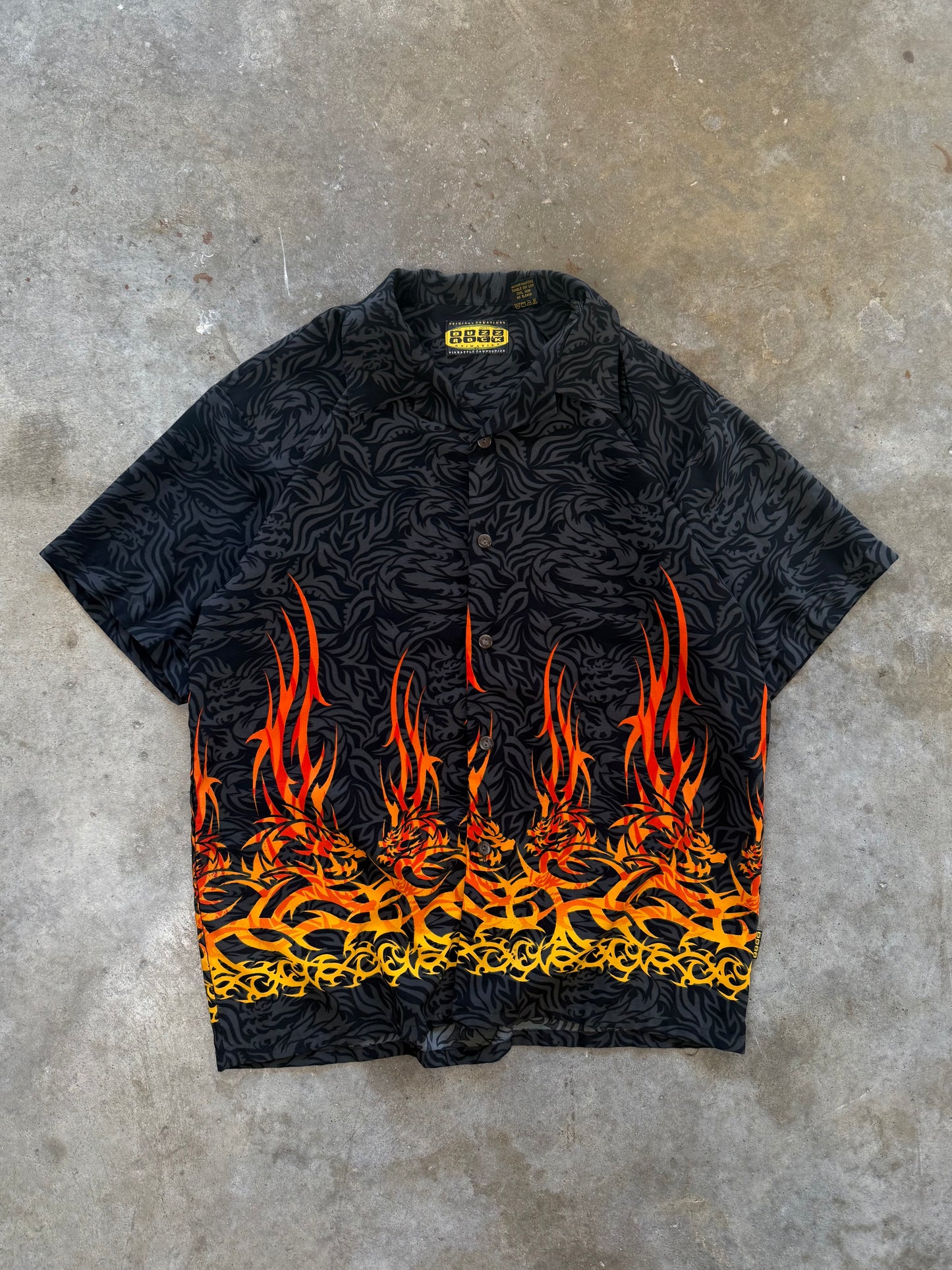 (XL) 00s Flame Button-Up