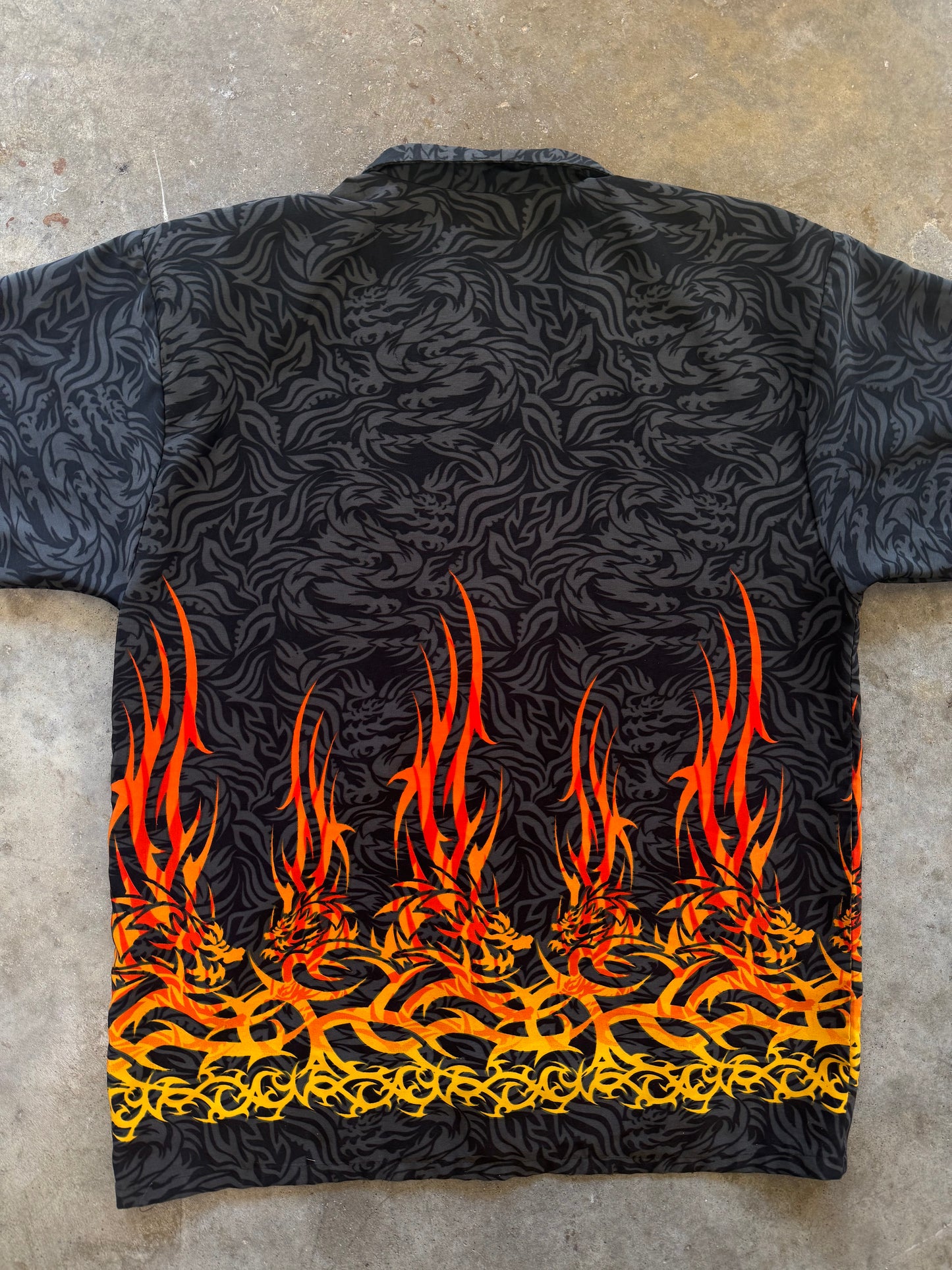 (XL) 00s Flame Button-Up
