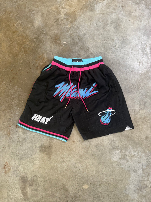 (M) Just Don Miami Heat Mesh Shorts