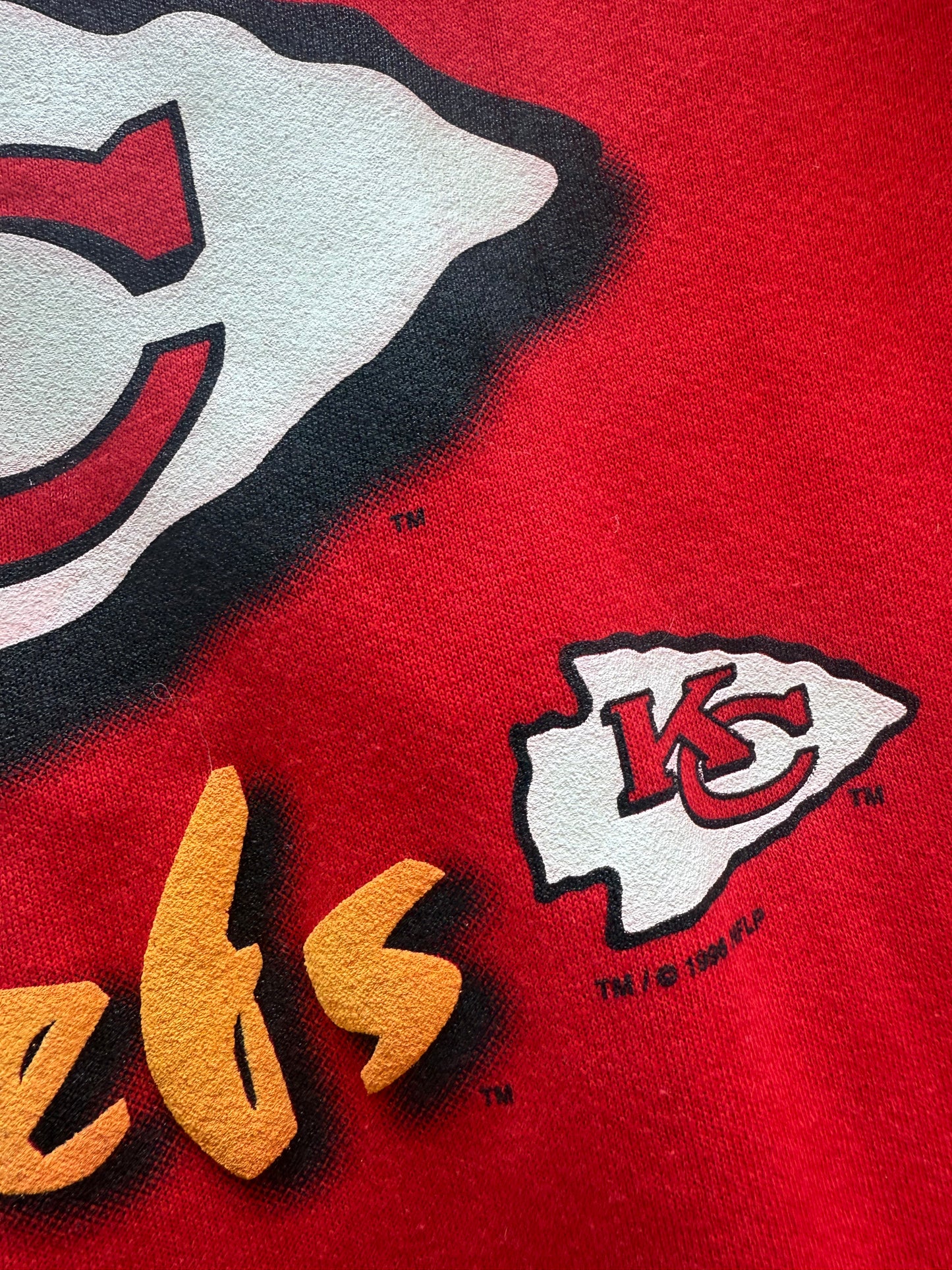 (XL) 1996 KC Chiefs Spell-Out Sweatshirt