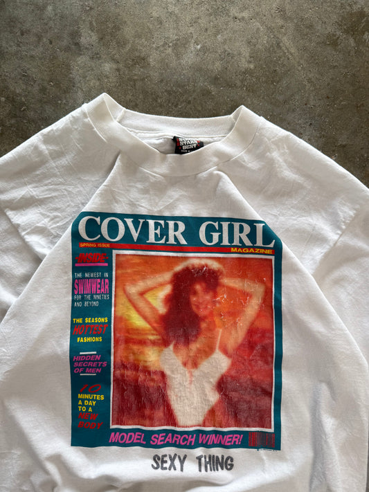 (L) Vintage Cover Girl Tee