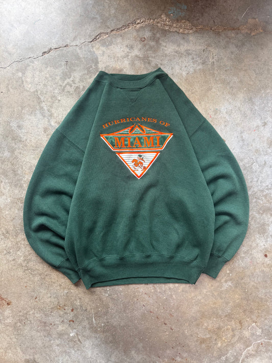 (L) Vintage Miami Hurricanes Sweatshirt