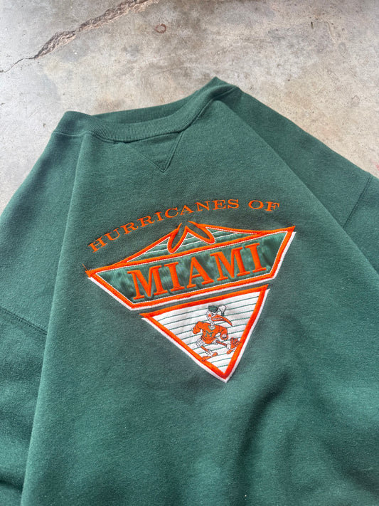(L) Vintage Miami Hurricanes Sweatshirt
