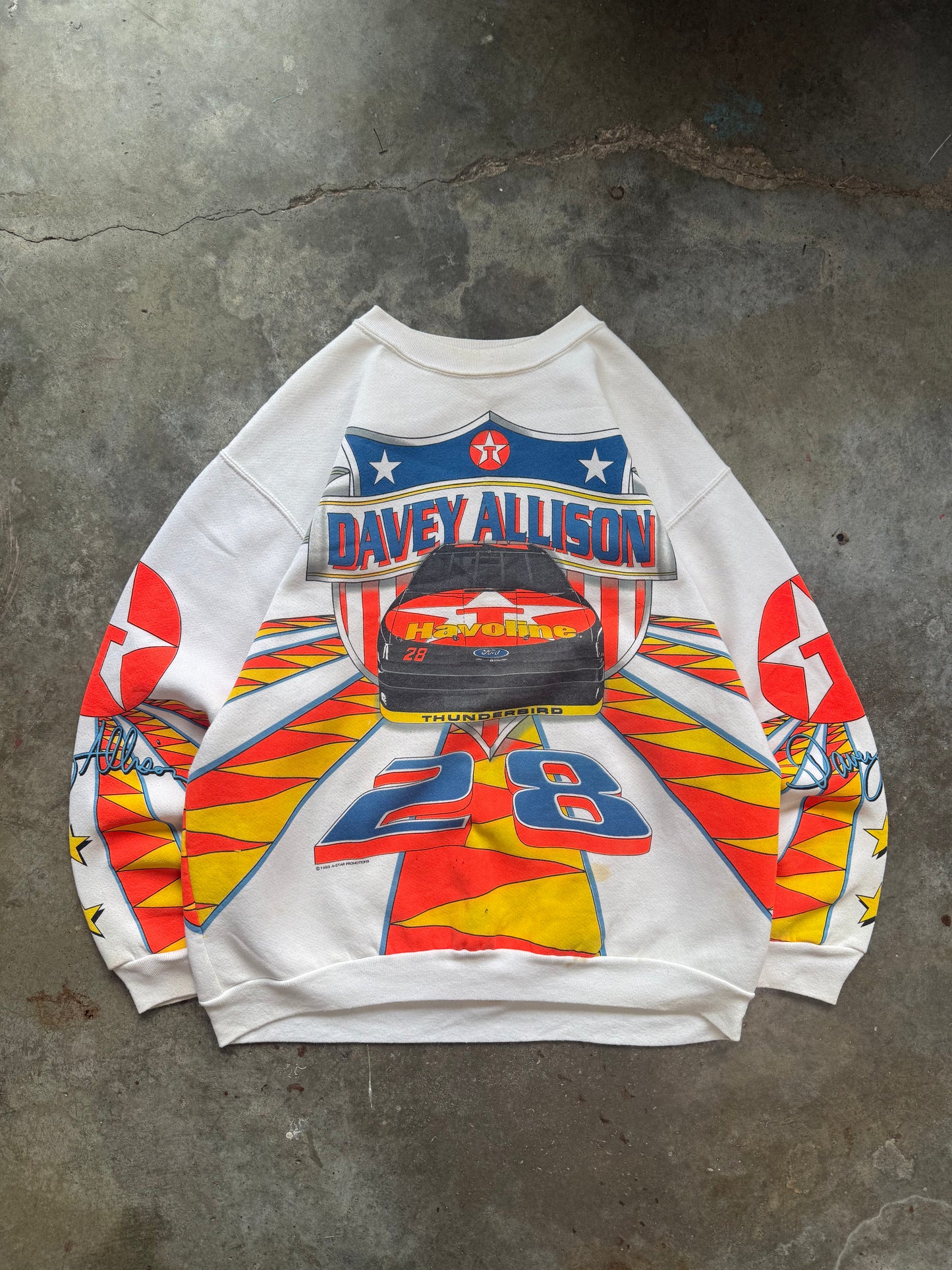 (XL) Vintage 1993 Davey Allison AOP Sweatshirt