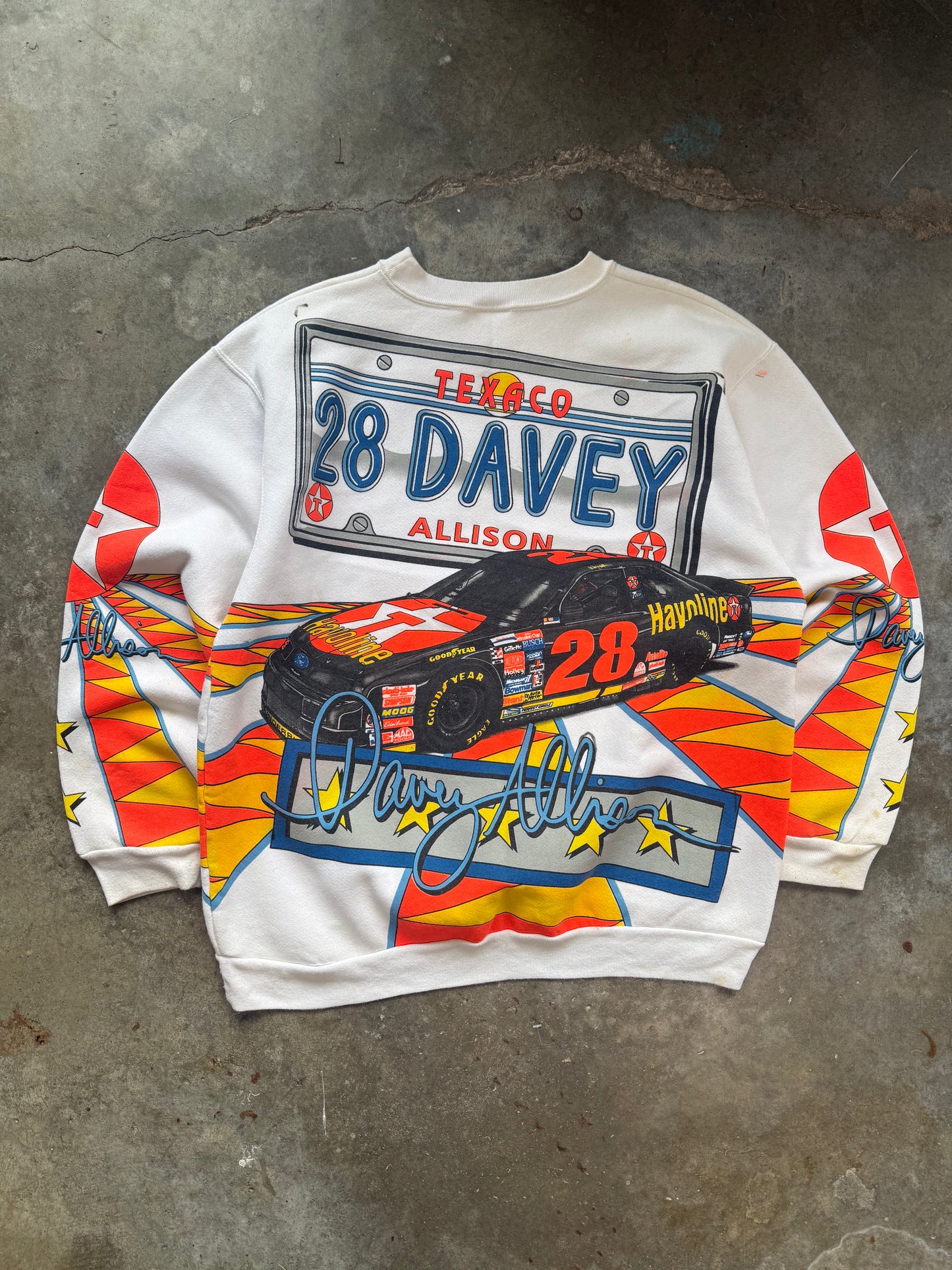 (XL) Vintage 1993 Davey Allison AOP Sweatshirt