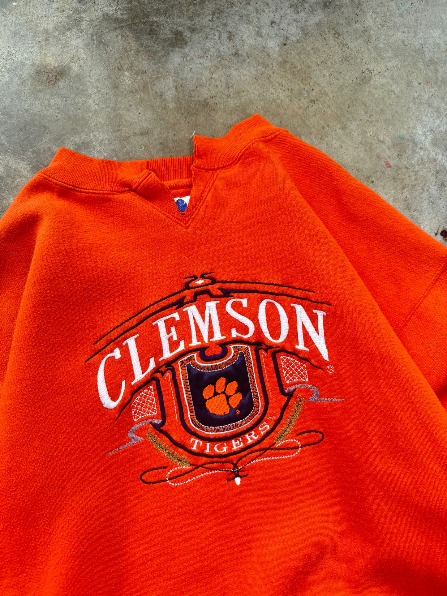 (L) Vintage Clemson Tigers Sweatshirt