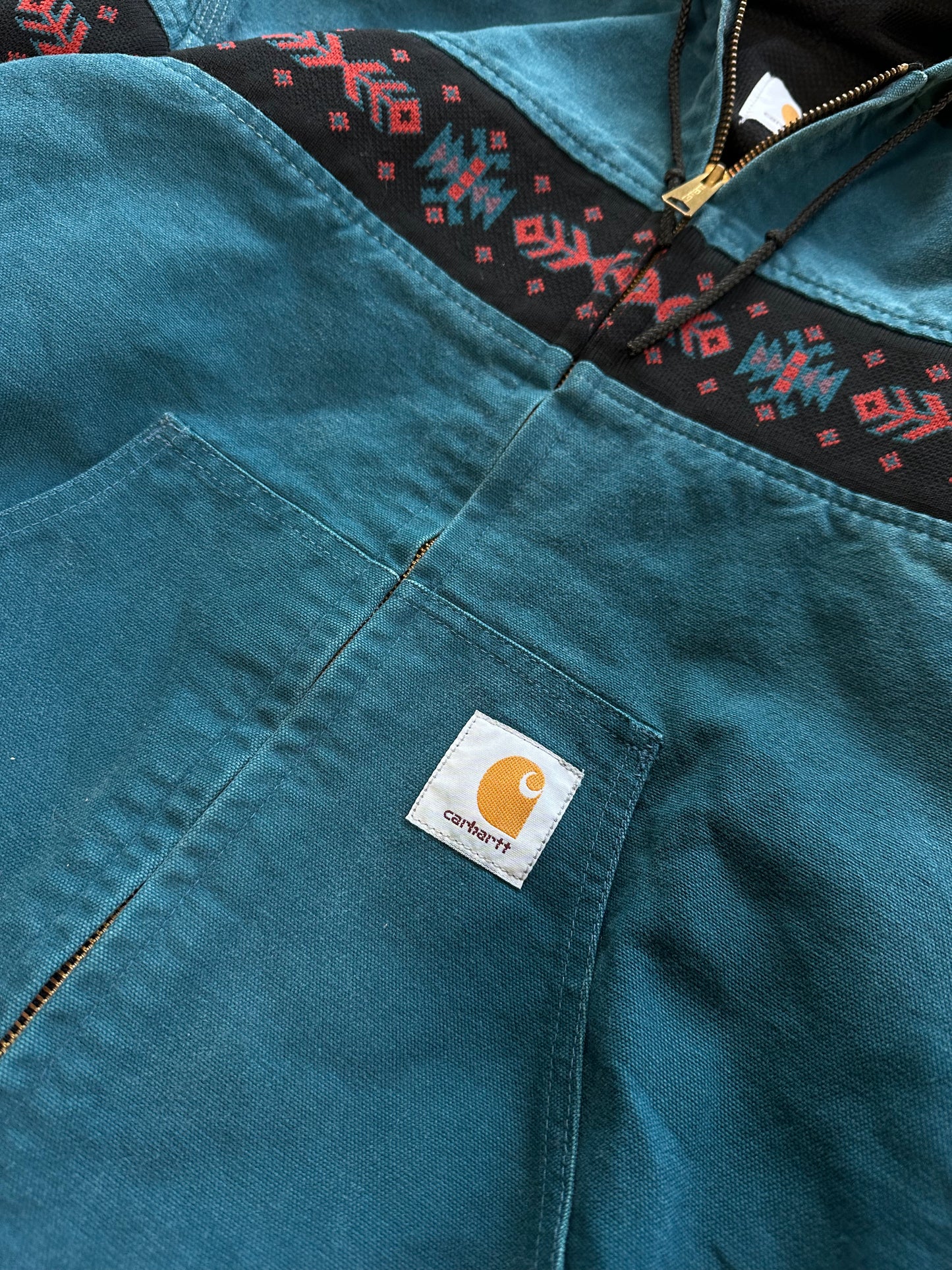 (XL) Vintage Carhartt Aztec Jacket