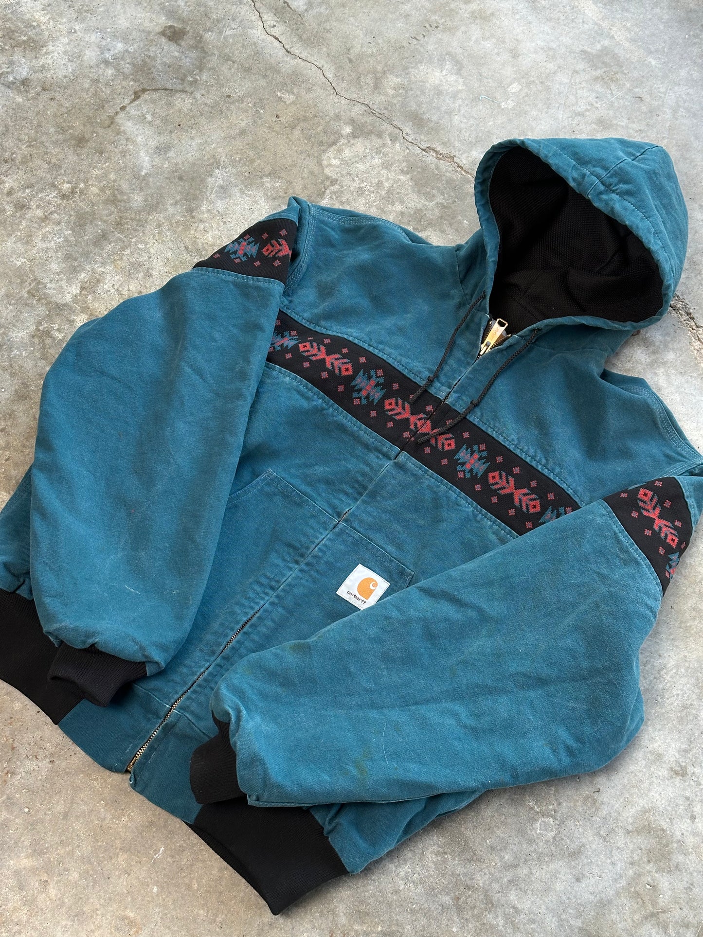 (XL) Vintage Carhartt Aztec Jacket