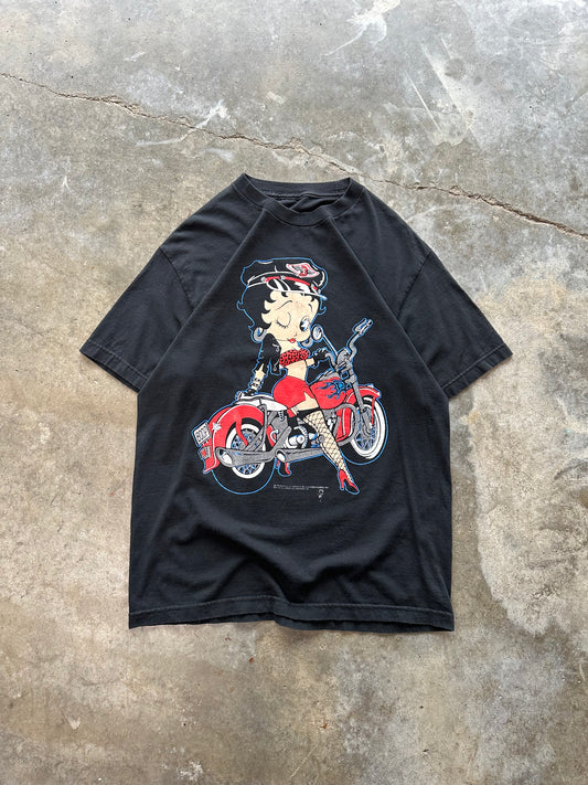 (XL) 1992 Vintage Betty Boop Biker Tee