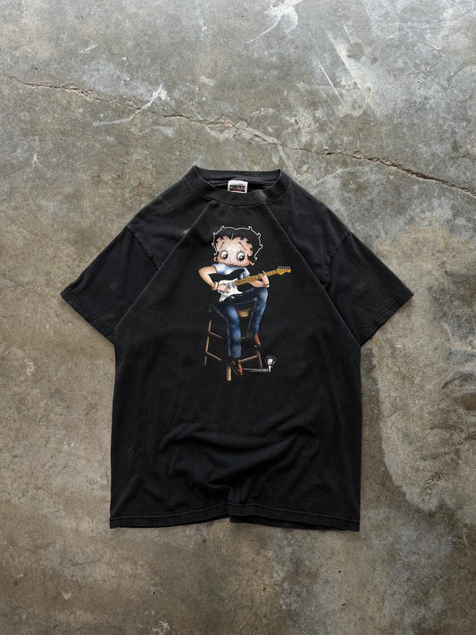 (L) 1998 Vintage Betty Boop Guitar Tee