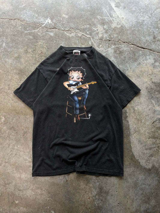 (L) 1998 Vintage Betty Boop Guitar Tee