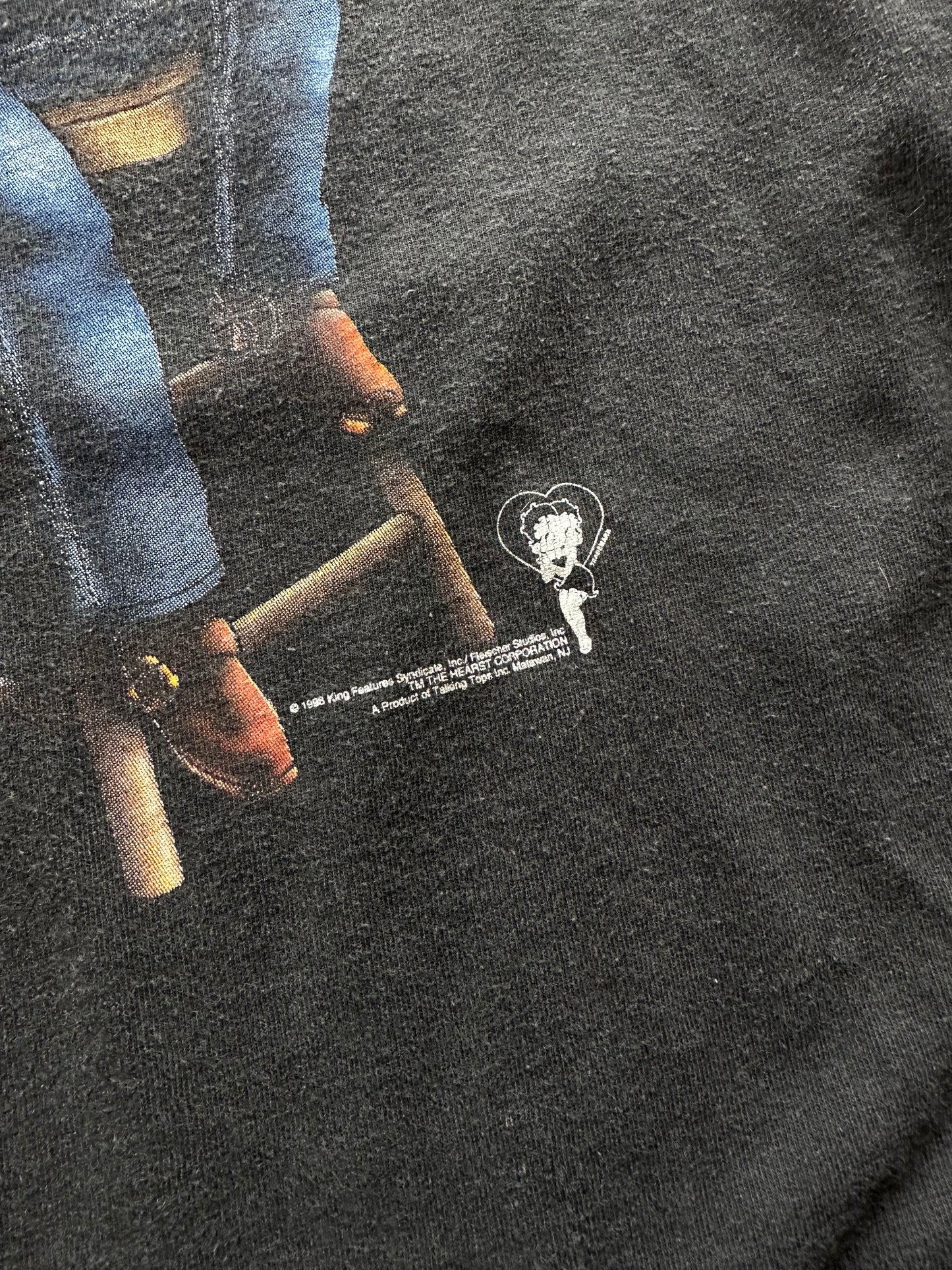 (L) 1998 Vintage Betty Boop Guitar Tee