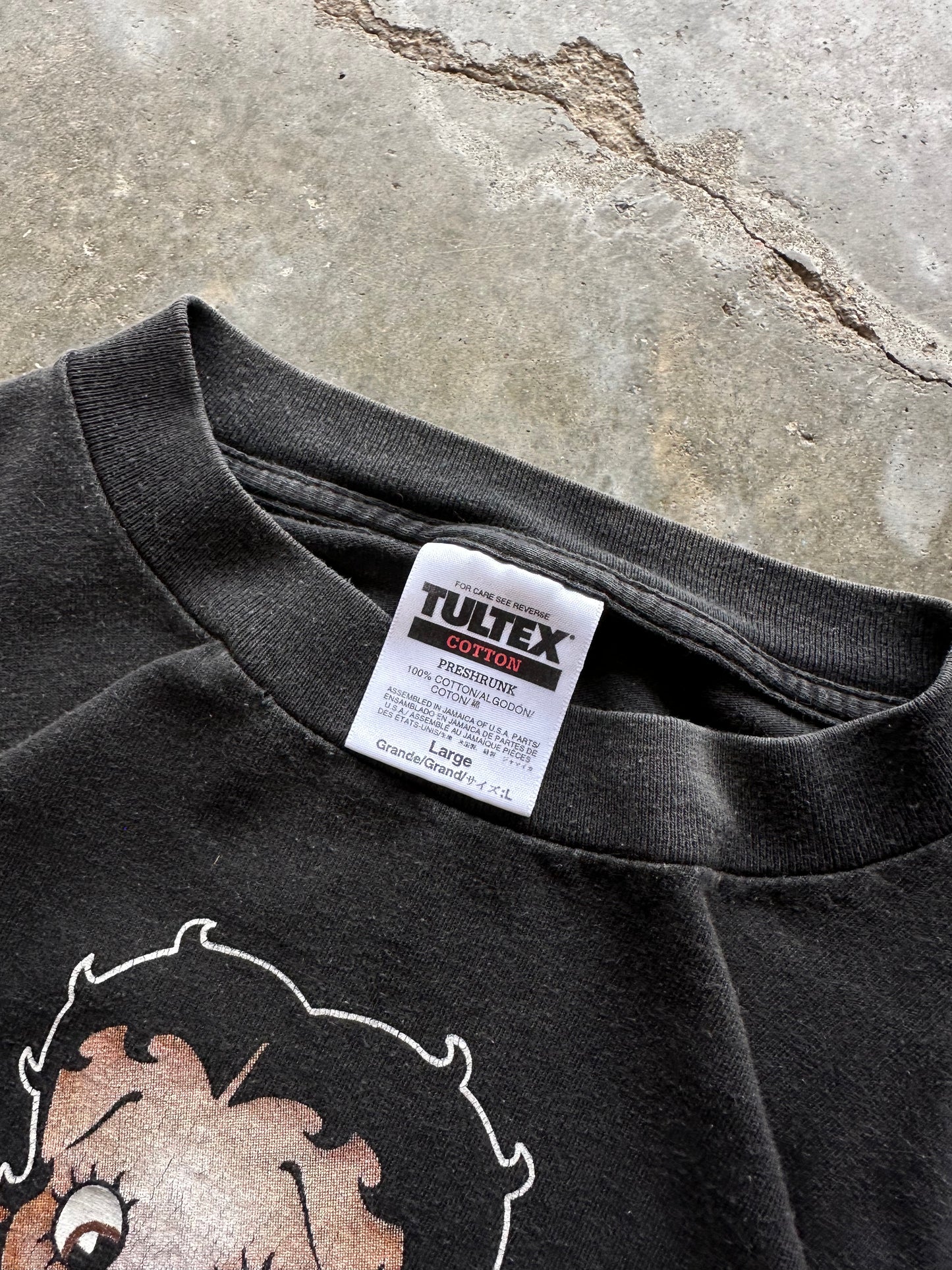 (L) 1998 Vintage Betty Boop Guitar Tee